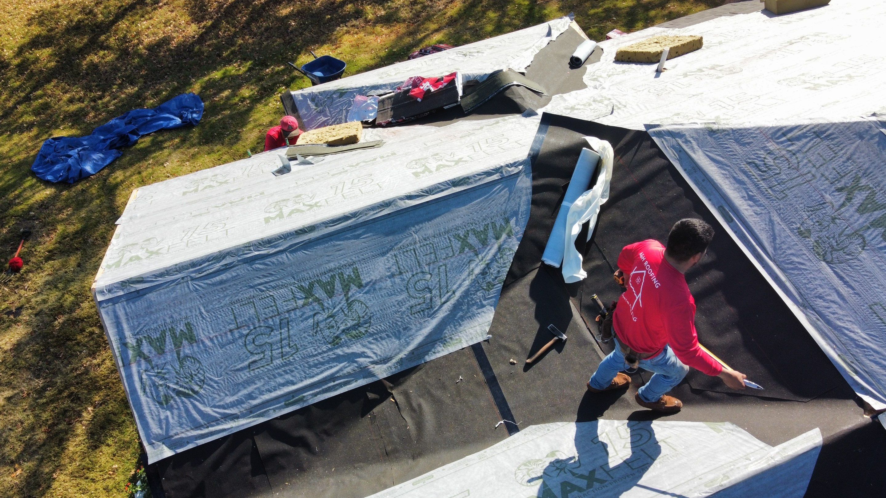 Residential Roofing Installation using GAF Natural Shadow  by A & H Roofing and Contracting