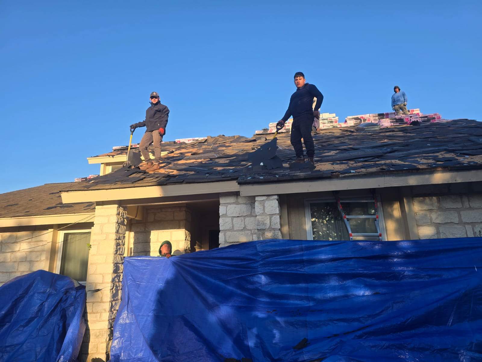 Leander Hail Damage Restoration and Architectural Shingle Roof Replacement by Caliber Restoration LLC