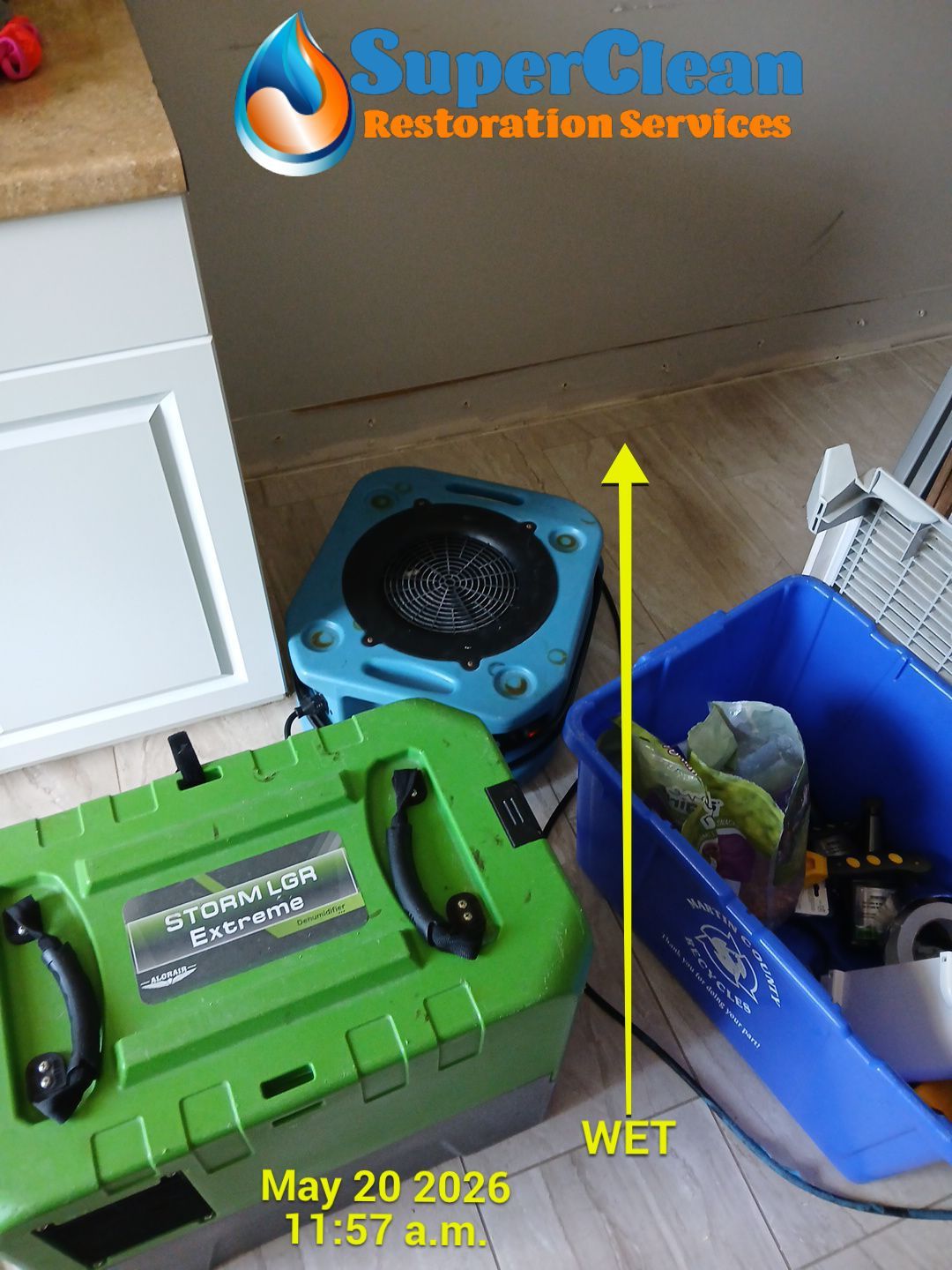 Water Damage Detection and Structural Drying in Palm City by SuperClean 