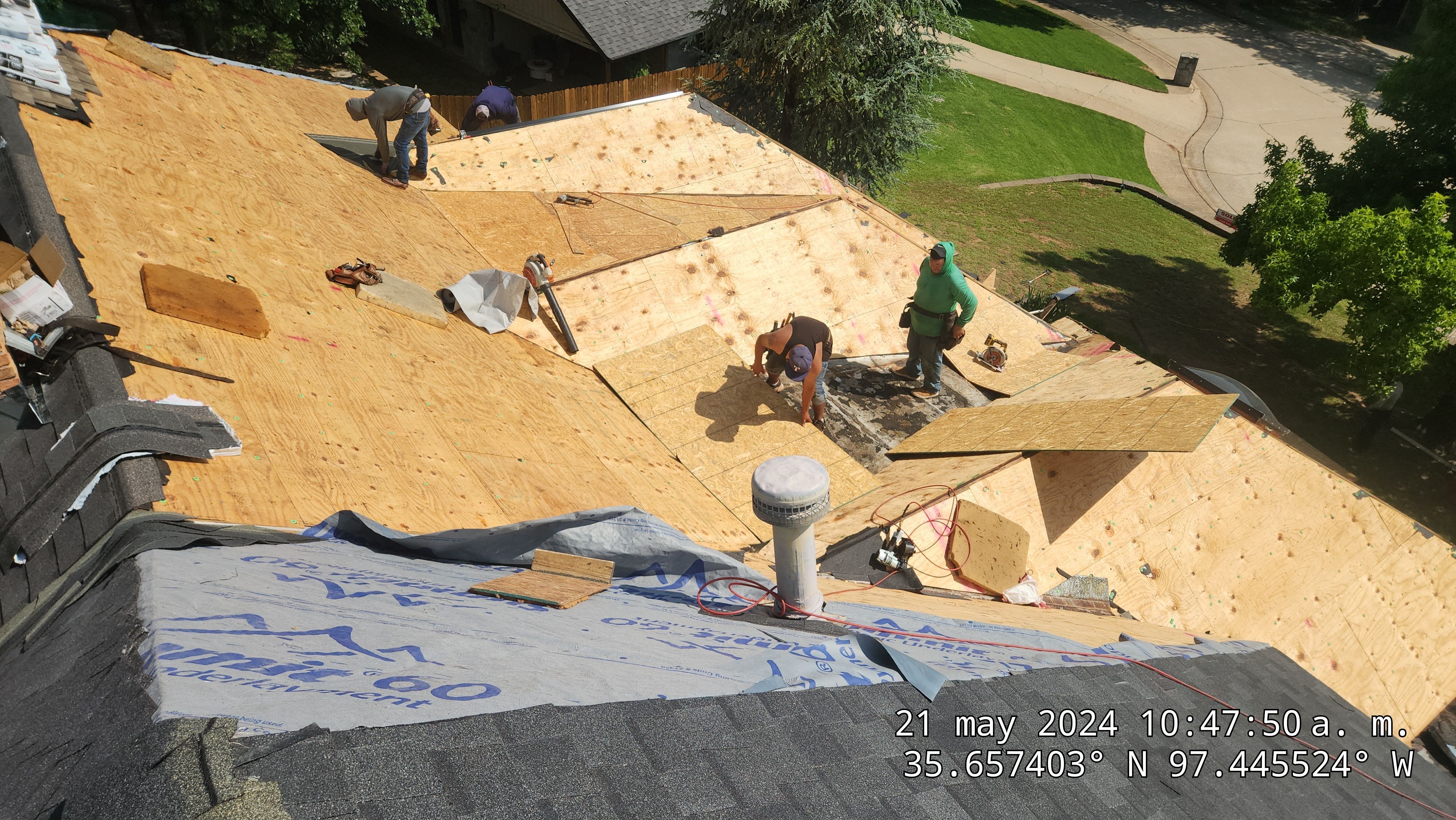 Residential Roofing Installation using Atlas by Castillo Roofing