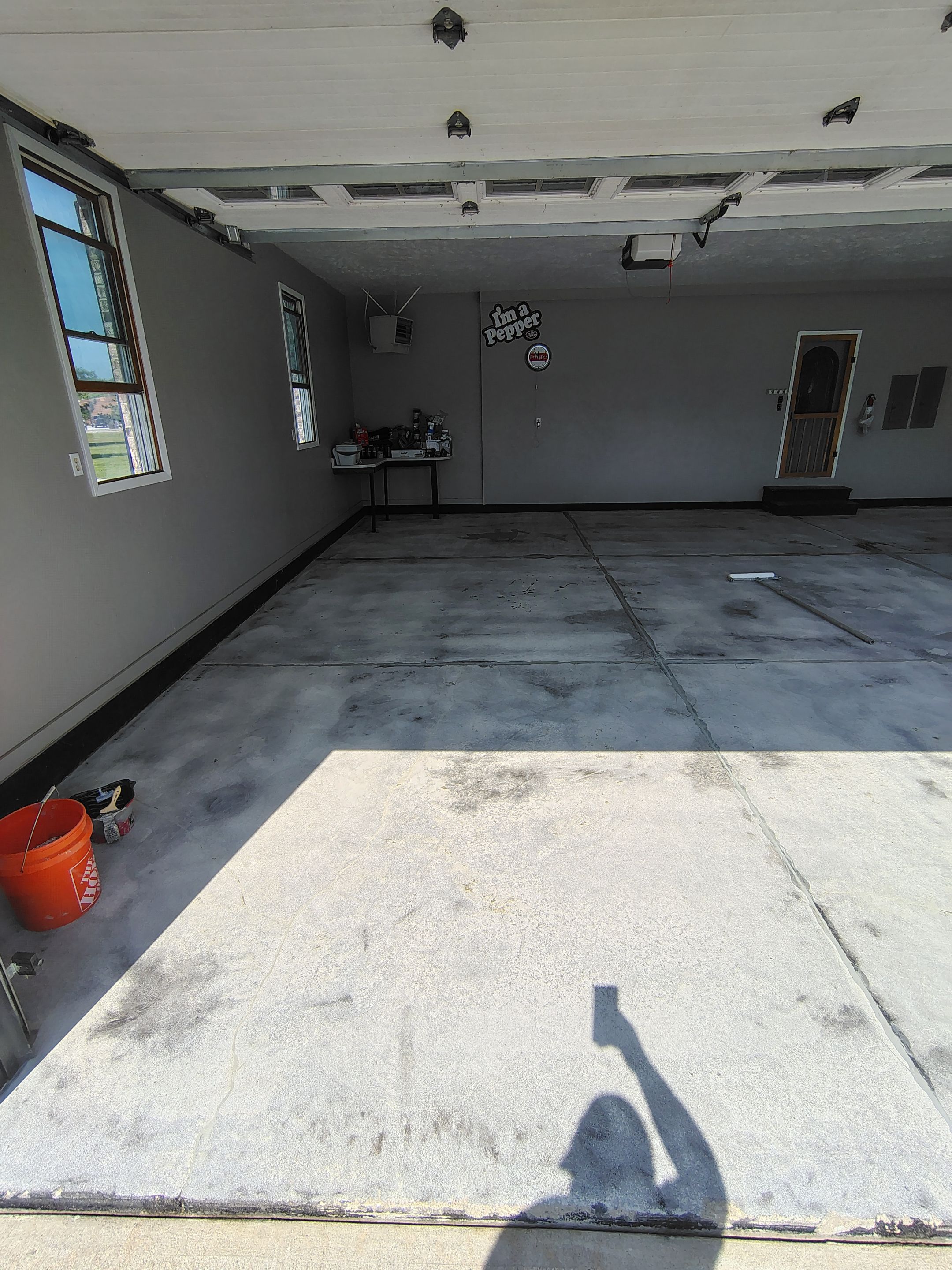 Garage Concrete Floor Coating and Crack Repair in Onawa by Select Painting, Coatings & Garage Cabinets