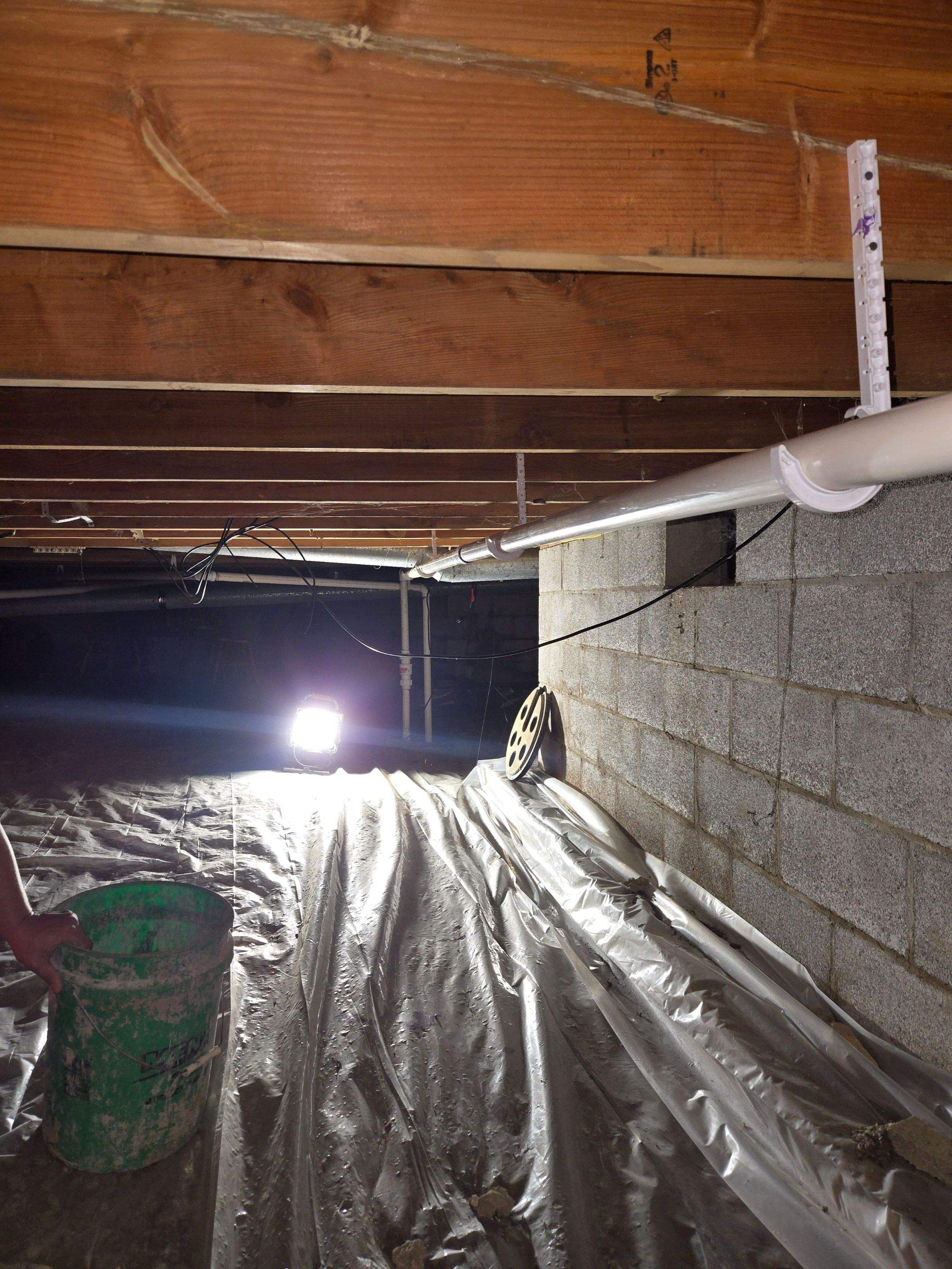 Repipe Tubing from Interior Sump Pump to Exterior Discharge Point by Allied Water Services