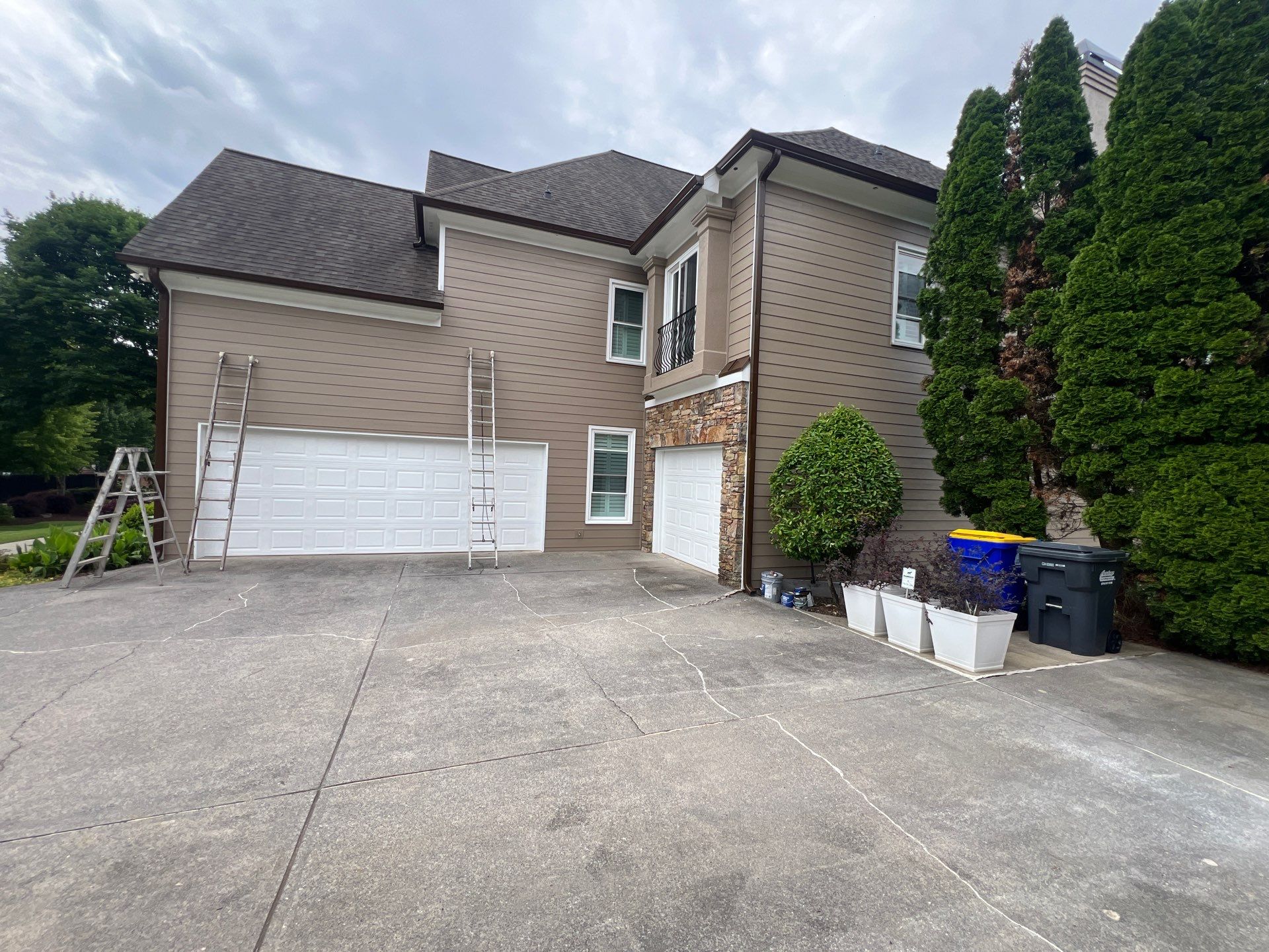 Full Exterior Siding Replacement and Stone Veneer Installation in Roswell by Swift Home Renovations
