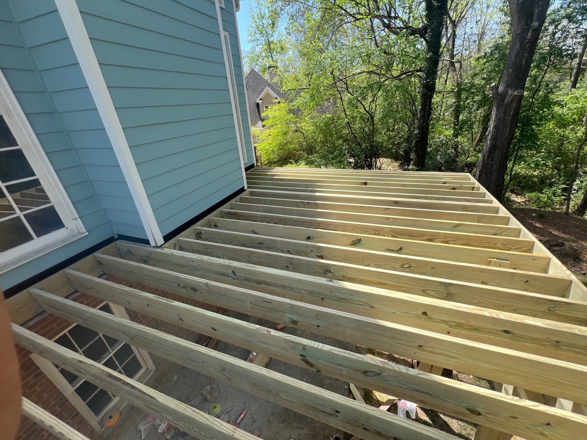 Custom Elevated Composite Deck Installation in Marietta by Swift Home Renovations
