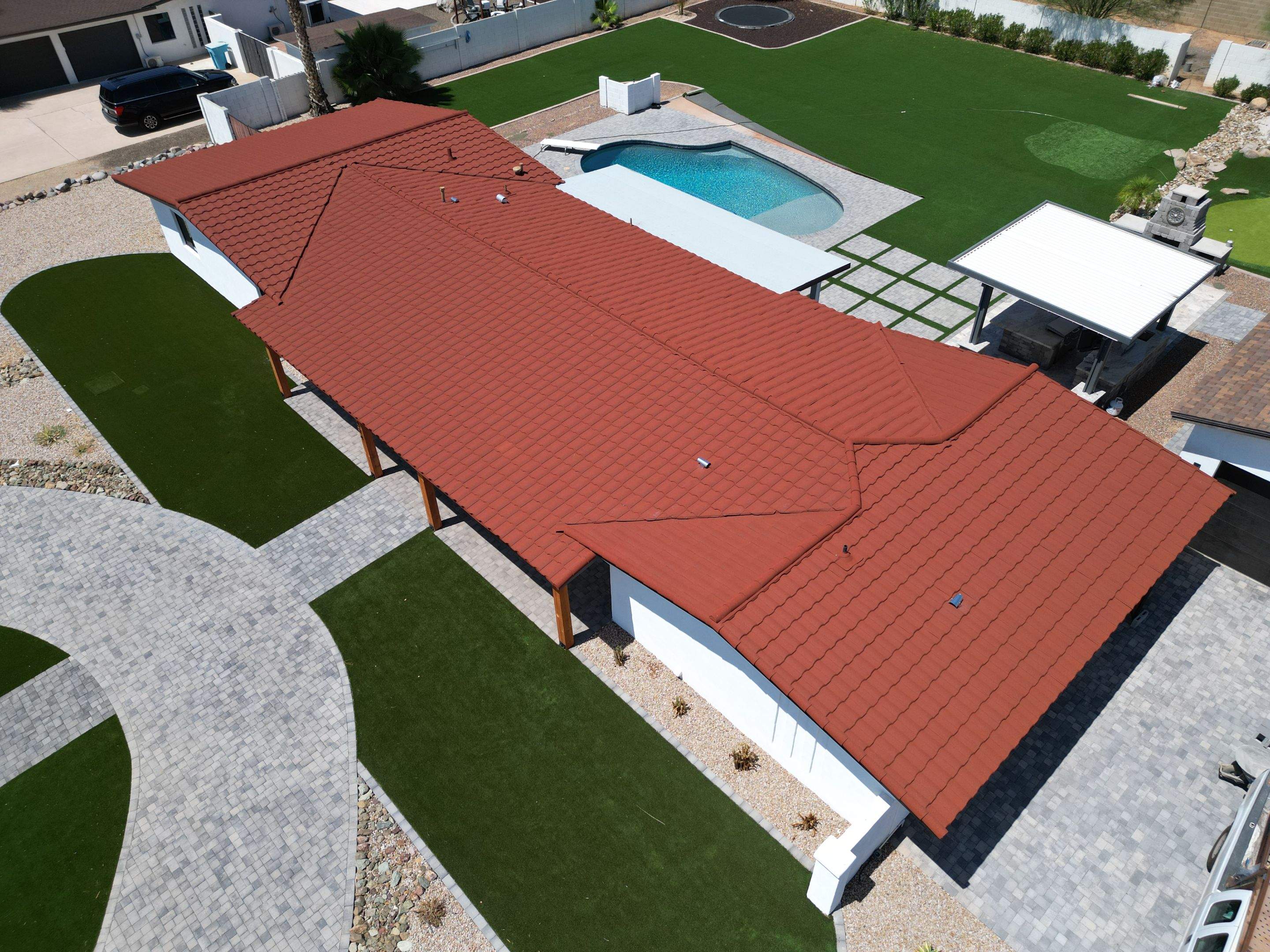 Terracotta Stone Coated Steel by Reimagine Roofing