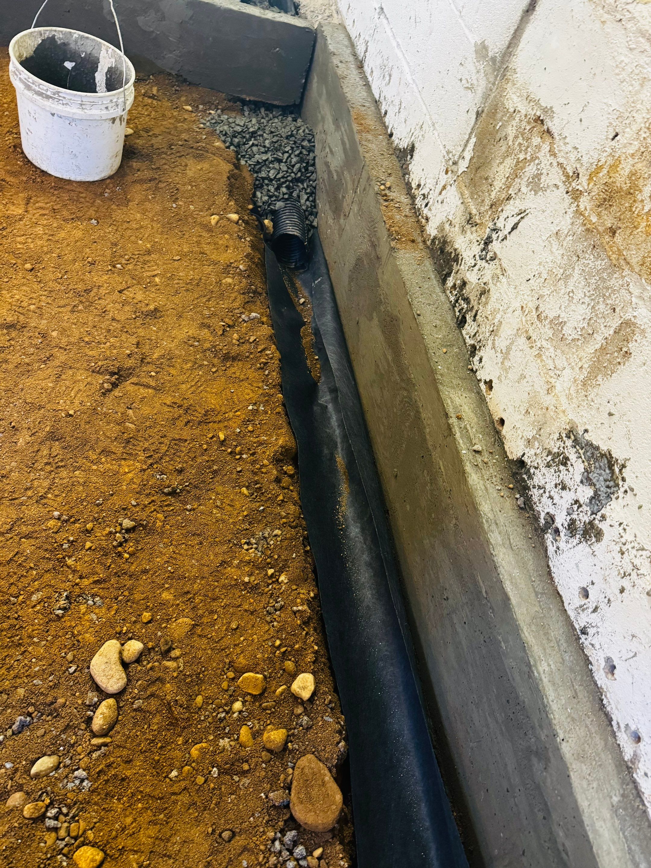 Concrete Floor Replacement and Interior French Drain Project in Morris Plains, New Jersey by Pure Service Pro, LLC 
