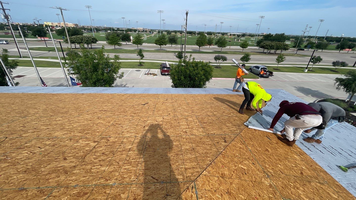 Commercial Re-Roof in Frisco. TX by Roof Experts