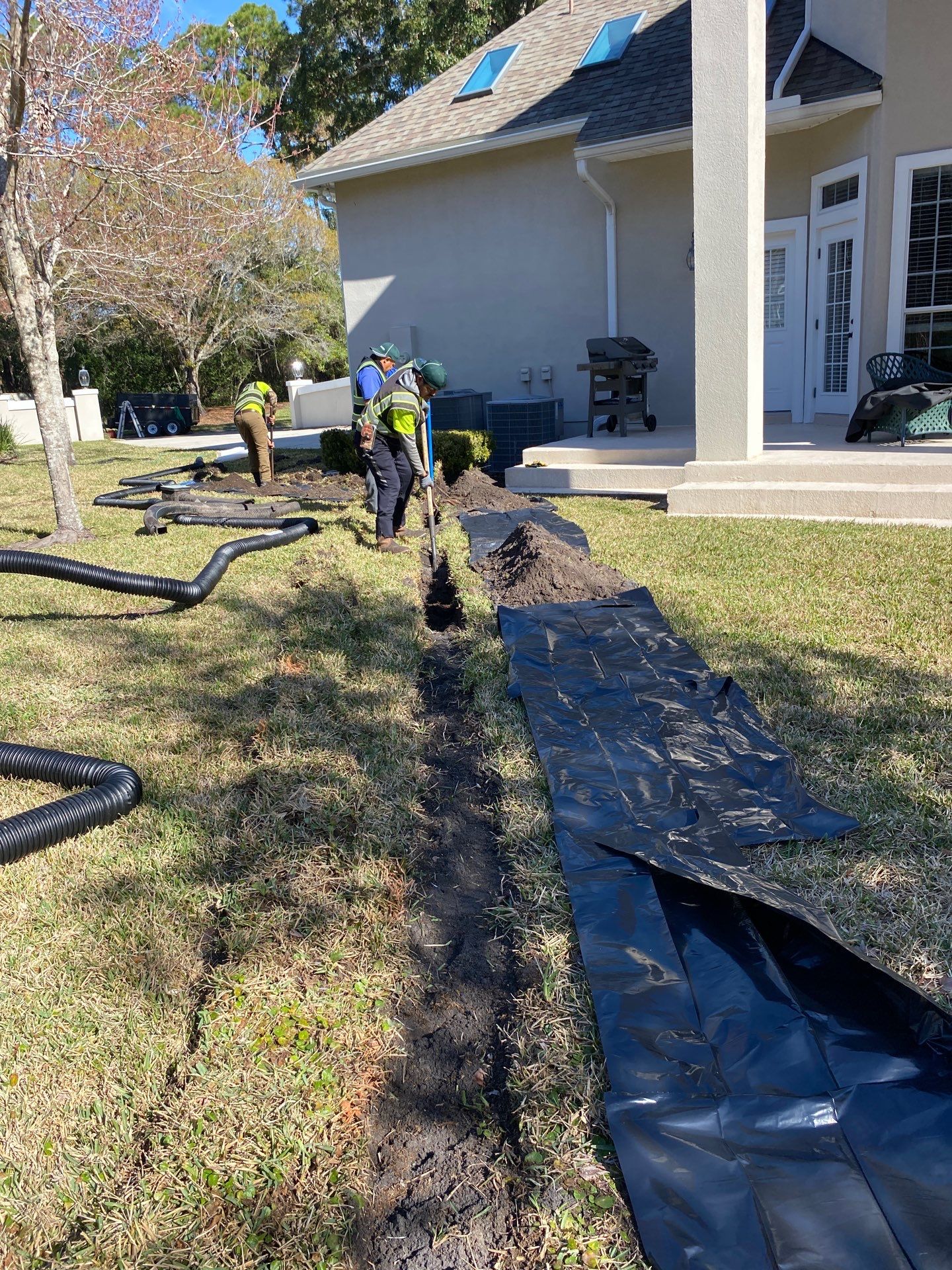 Deerwood Resident | Tree Removal & Trench by ProGreen Services