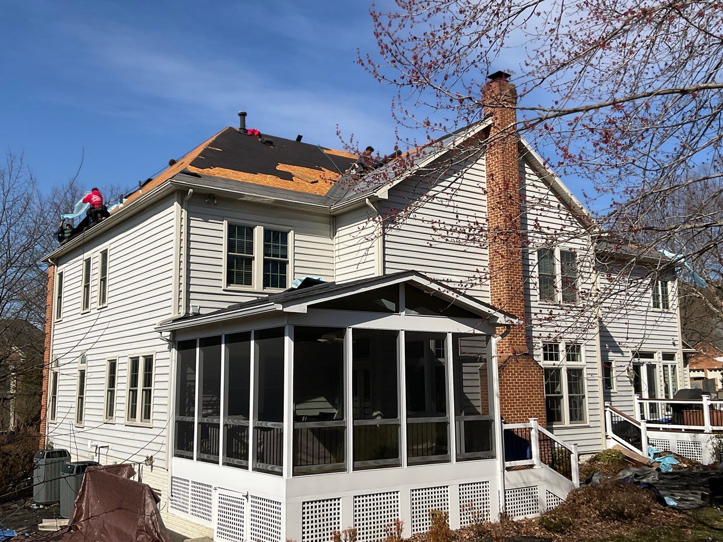 New Roof Installation & New Gutters and downspouts  by Alpha Design Services