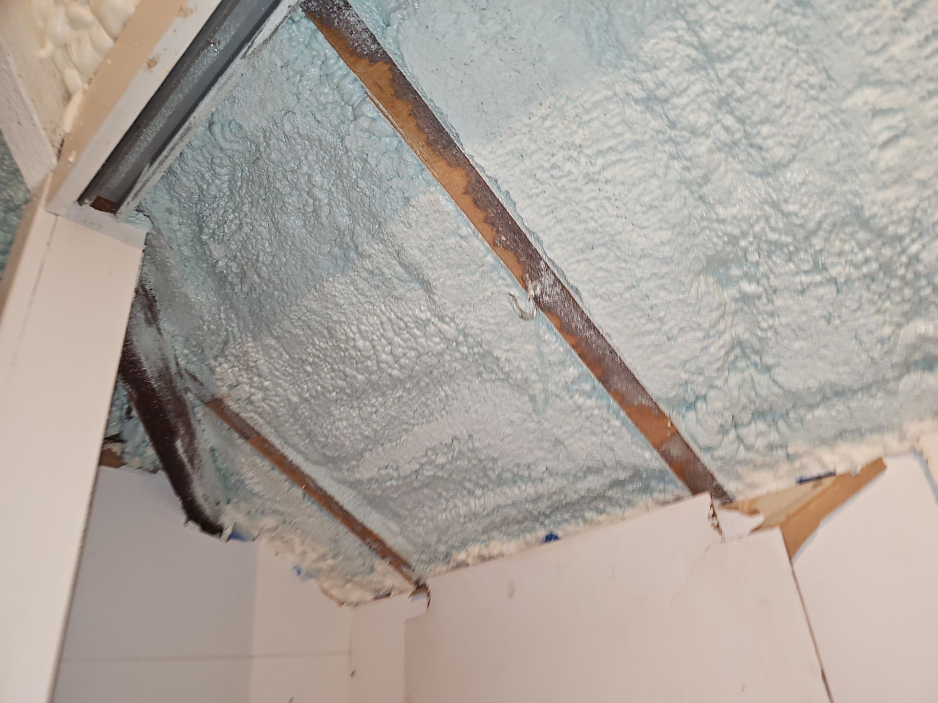 Attic Insulation using open cell spray foam by NYS Foam & Energy