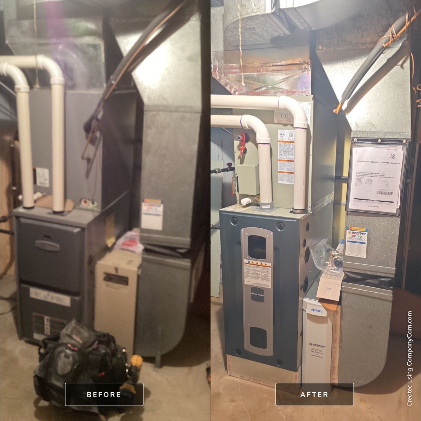 American Standard S9V2VS Furnace 60k by Ragano Heating & Air Conditioning Inc