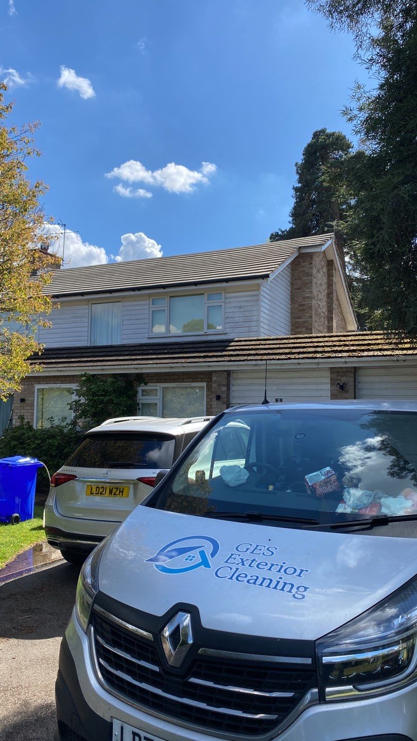 Roof Clean - Moss Removal using Honda 15lpm Low Pressure Washing Machine by Ges Exterior Cleaning ltd