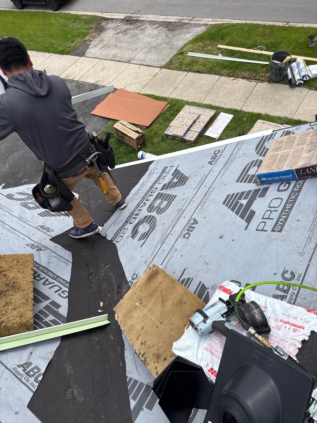 Roof and siding replacement by wind damage  by Just Brilliant Restoration JBR
