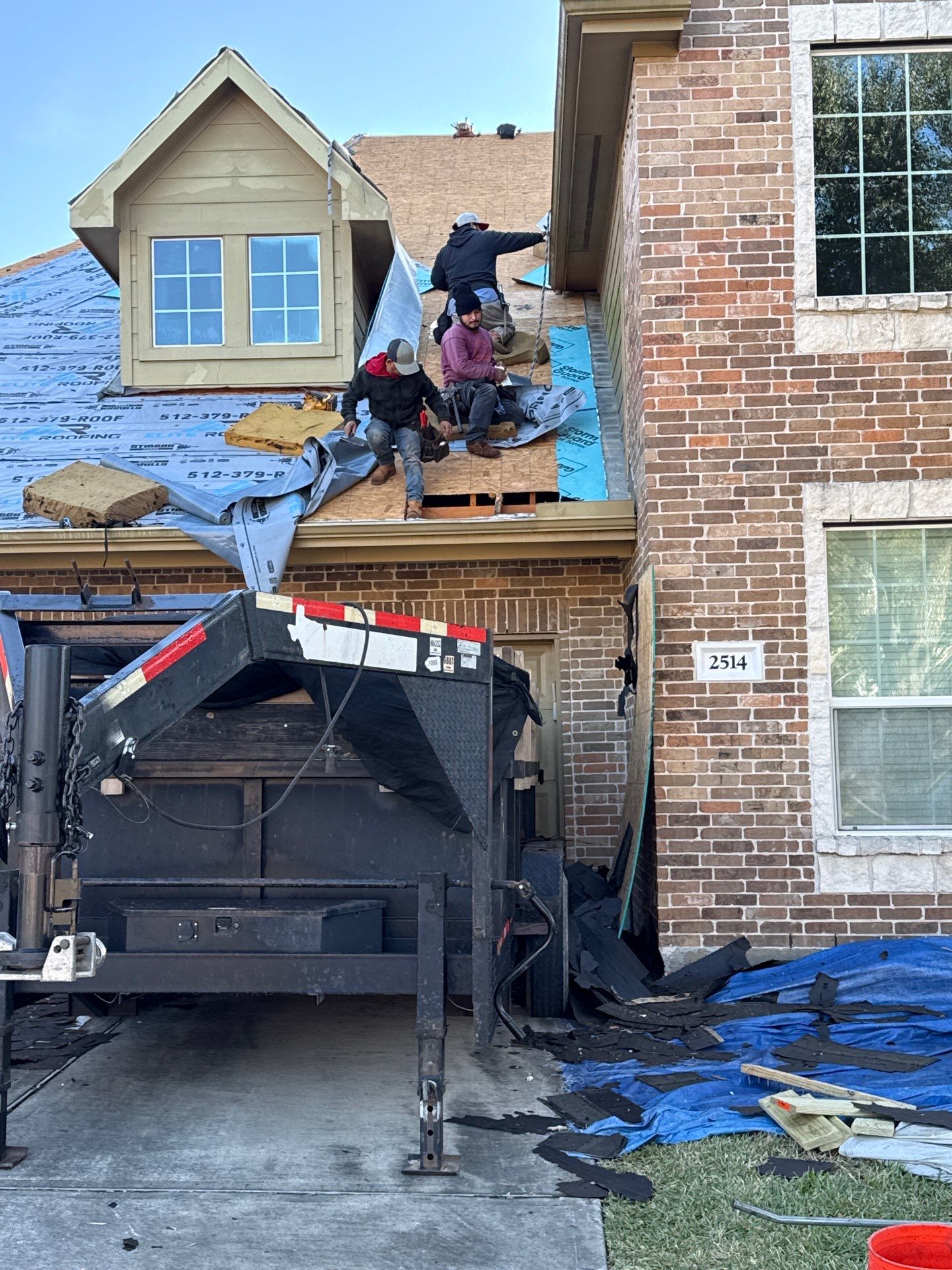 Residential Roof Replacement using GAF HDZ - Charcoal shingles by Elite Roofing LLC