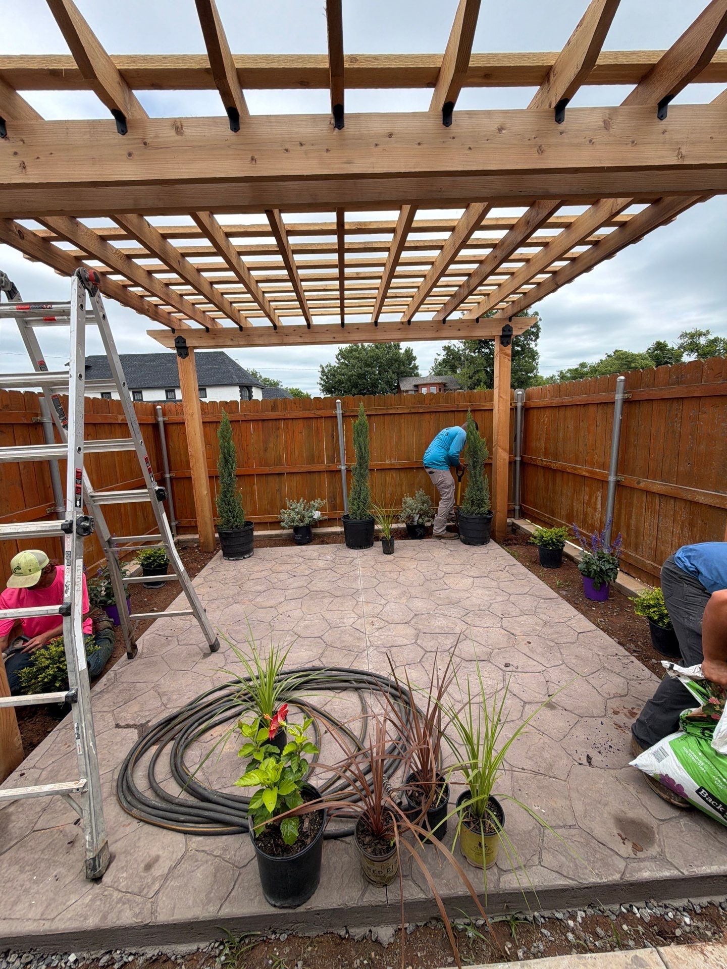Outdoor Living Area by Clays Services Inc