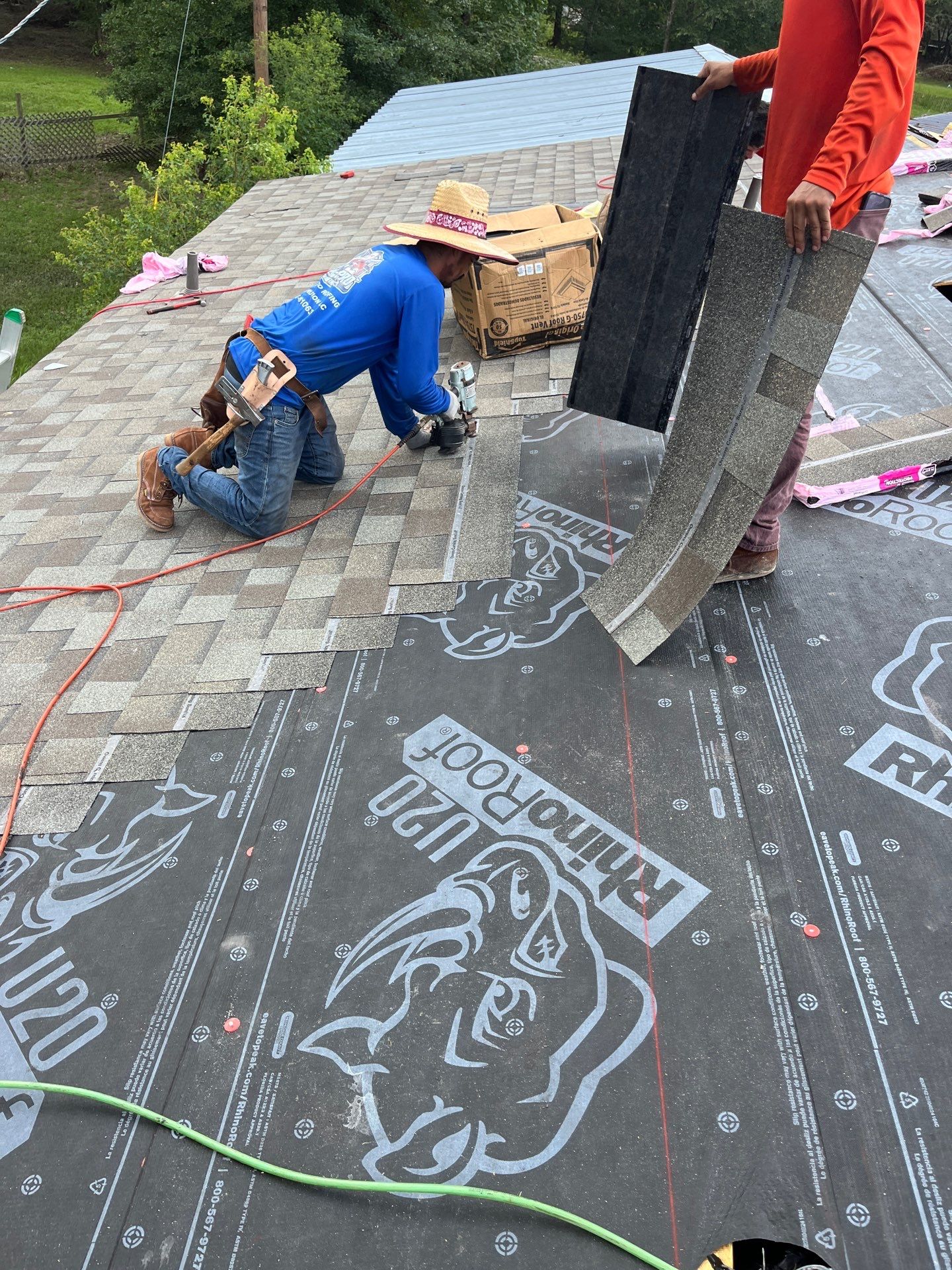 Residential Roofing Installation using Owen's Corning Duration (Lifetime) Shingles by Roof Repair Company