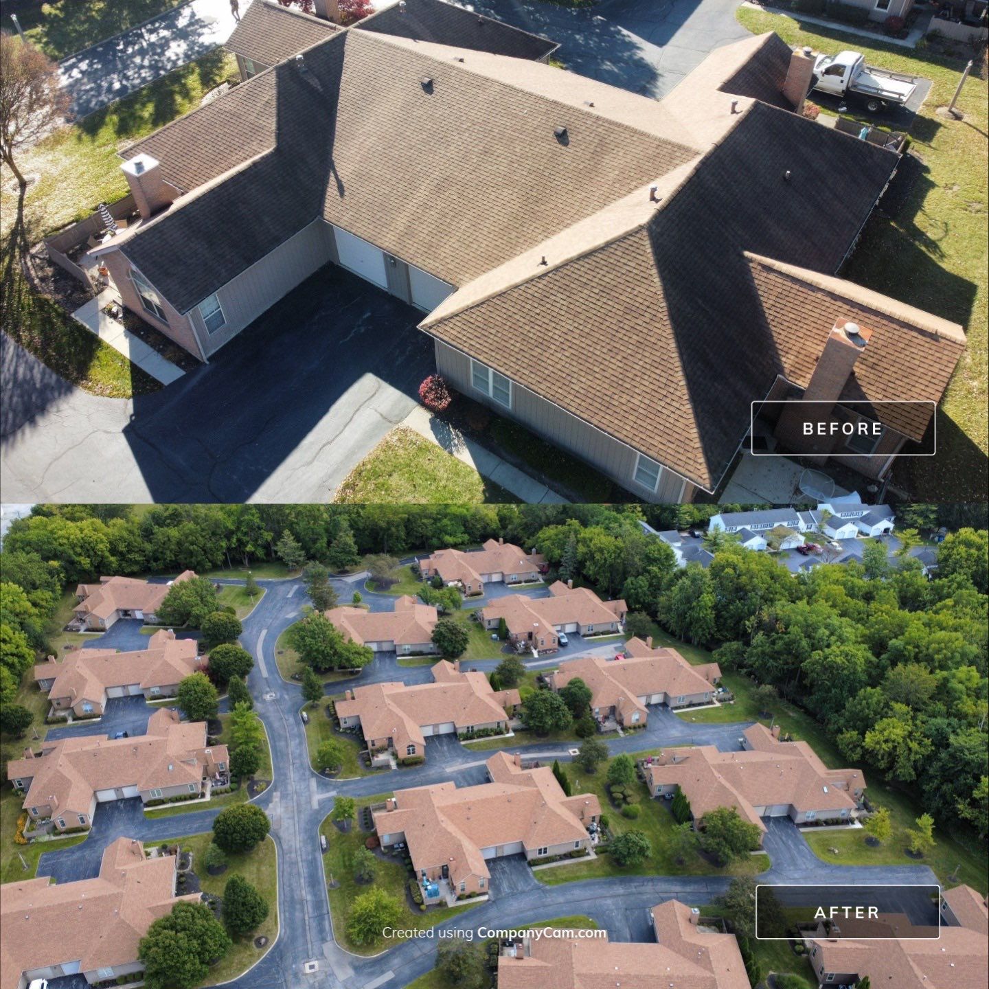 Roof Maxx Commercial Before & After Pictures by Roof Maxx of Columbus, OH