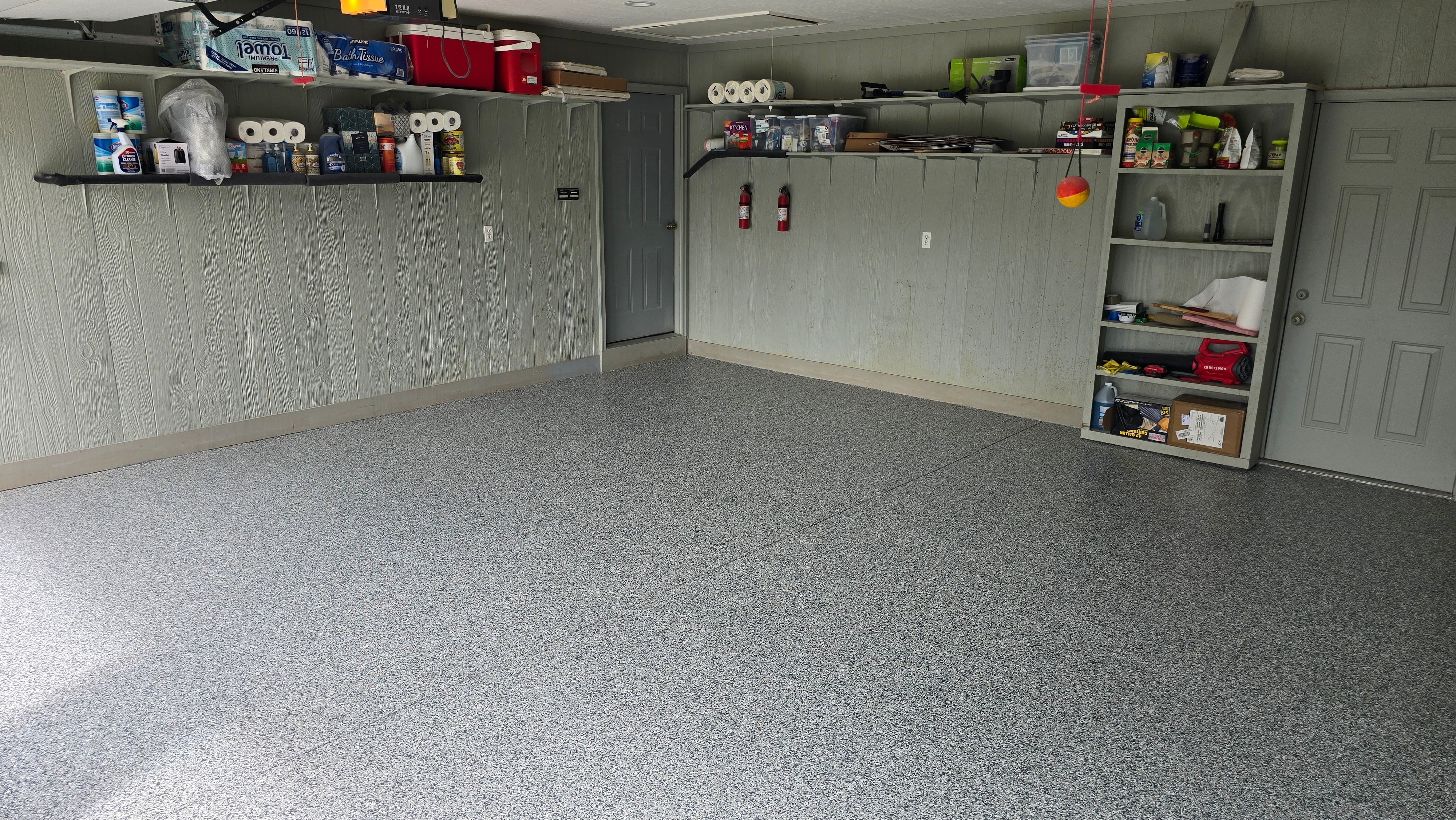 Garage using Gravel by Elite Floor Solutions