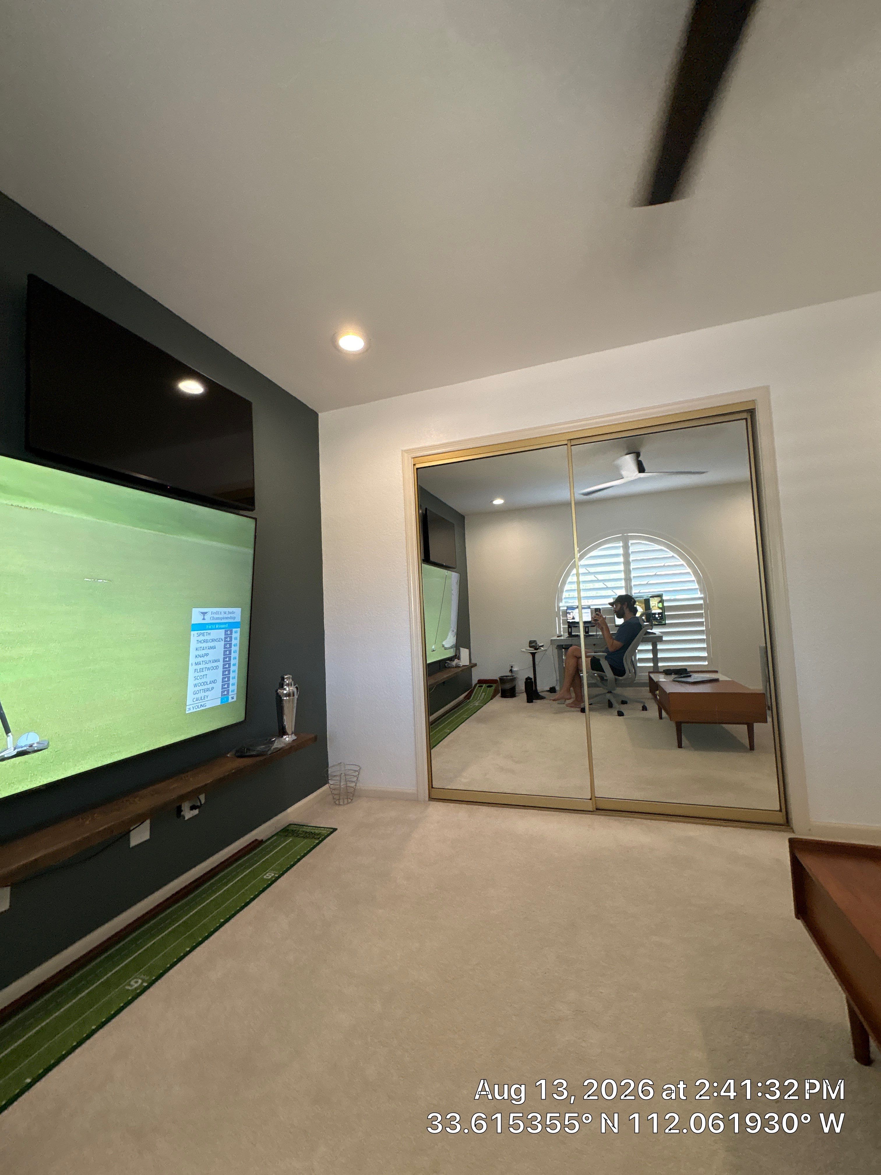 Phoenix Home Office and Media Room With Custom Shutters by CompanyCam Sales Demo