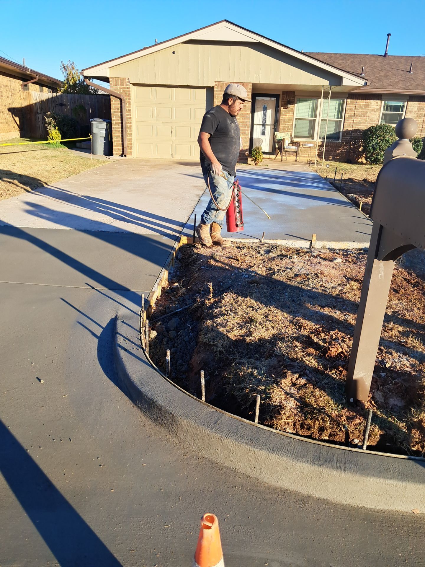 Concrete work and Carport Install by Clays Services Inc