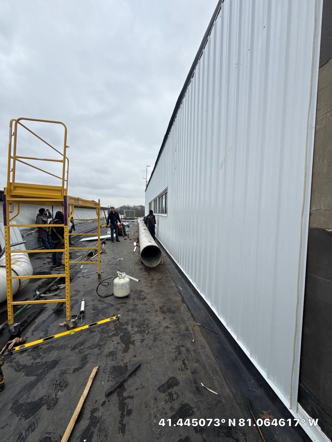Edge metal and Siding replacement by Commercial Roofing and Coating Systems