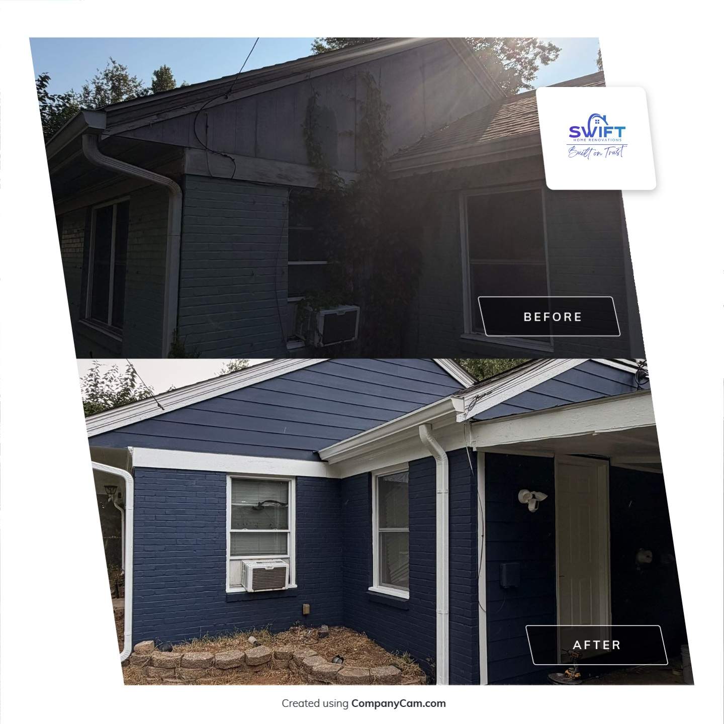 Full Exterior Siding Replacement and Door Installation in Smyrna by Swift Home Renovations
