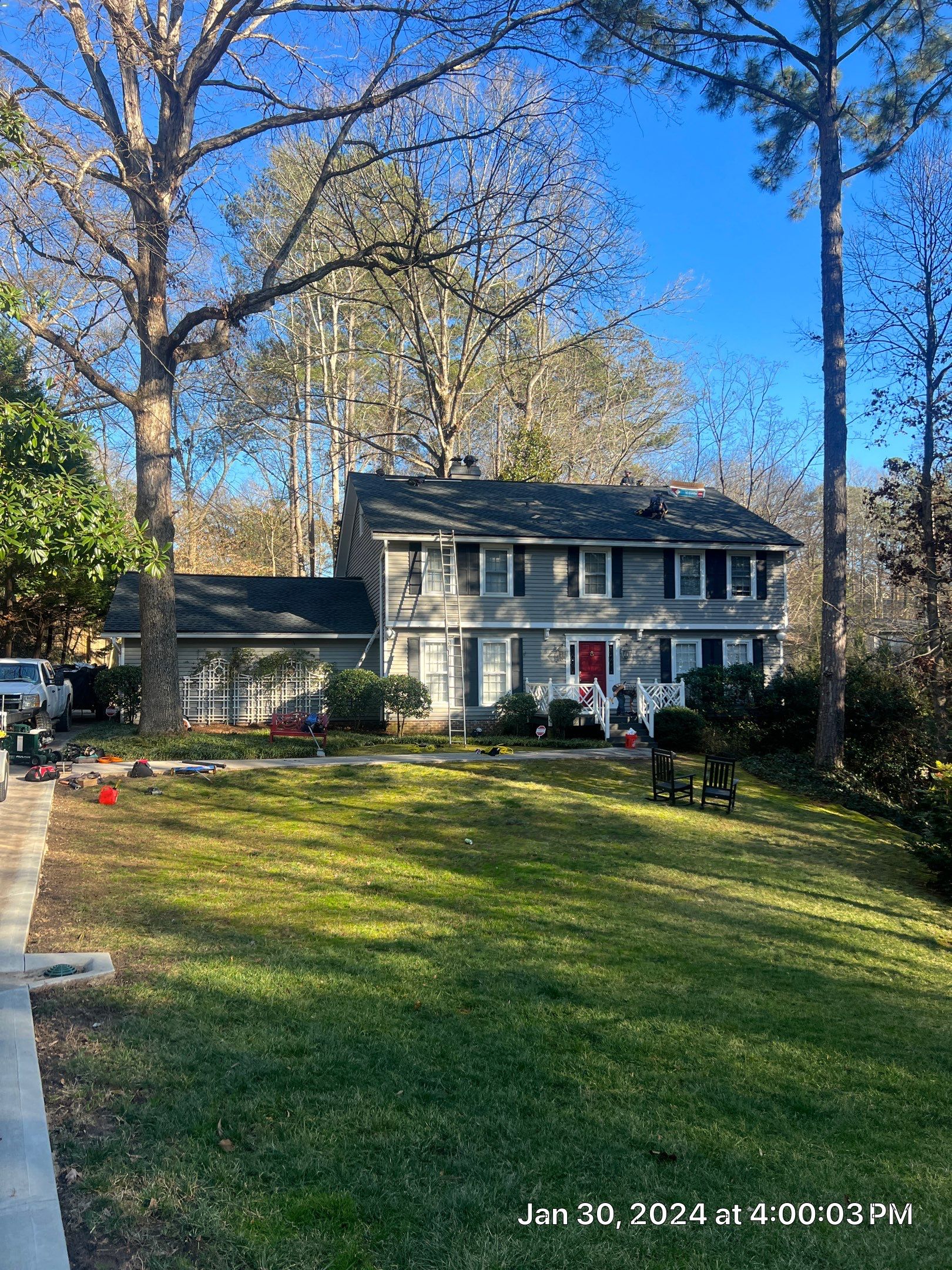 Atlanta, GA Roof Replacement GAF Timberline HDZ Charcoal Black by Reset Roofing