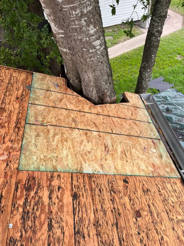 Architectural Shingle Roof Replacement and Decking Repair in Austin by CDG Restoration & Construction