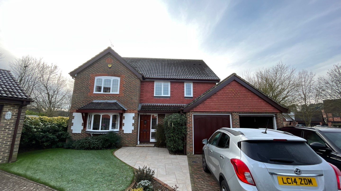 Roof Clean  - Moss Removal - Gutter Clean using Mosmatic FSC and Biocide by Ges Exterior Cleaning ltd