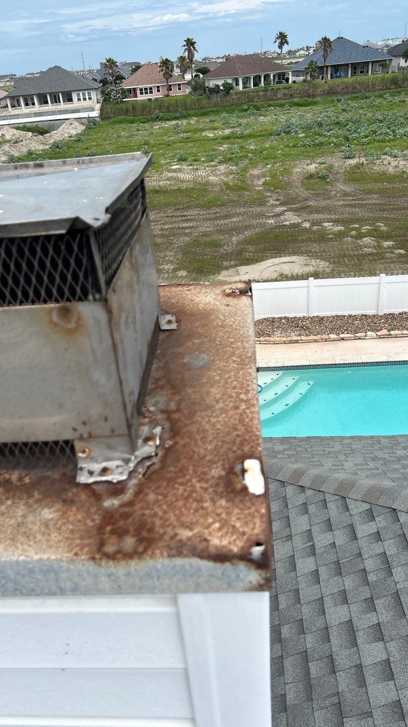 Chimney Cap & Chase Replacement using Galvanized Chimney Cap & Chase by Lighthouse Roofing