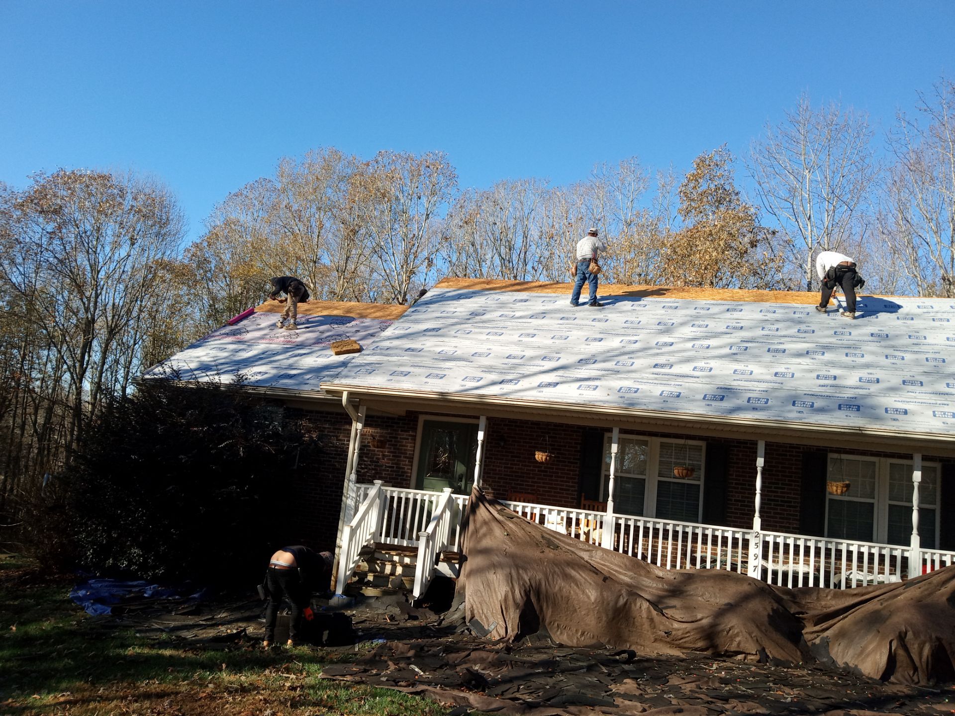 Residential Roofing Installation using Architectural shingles by BROCK BUILDERS 