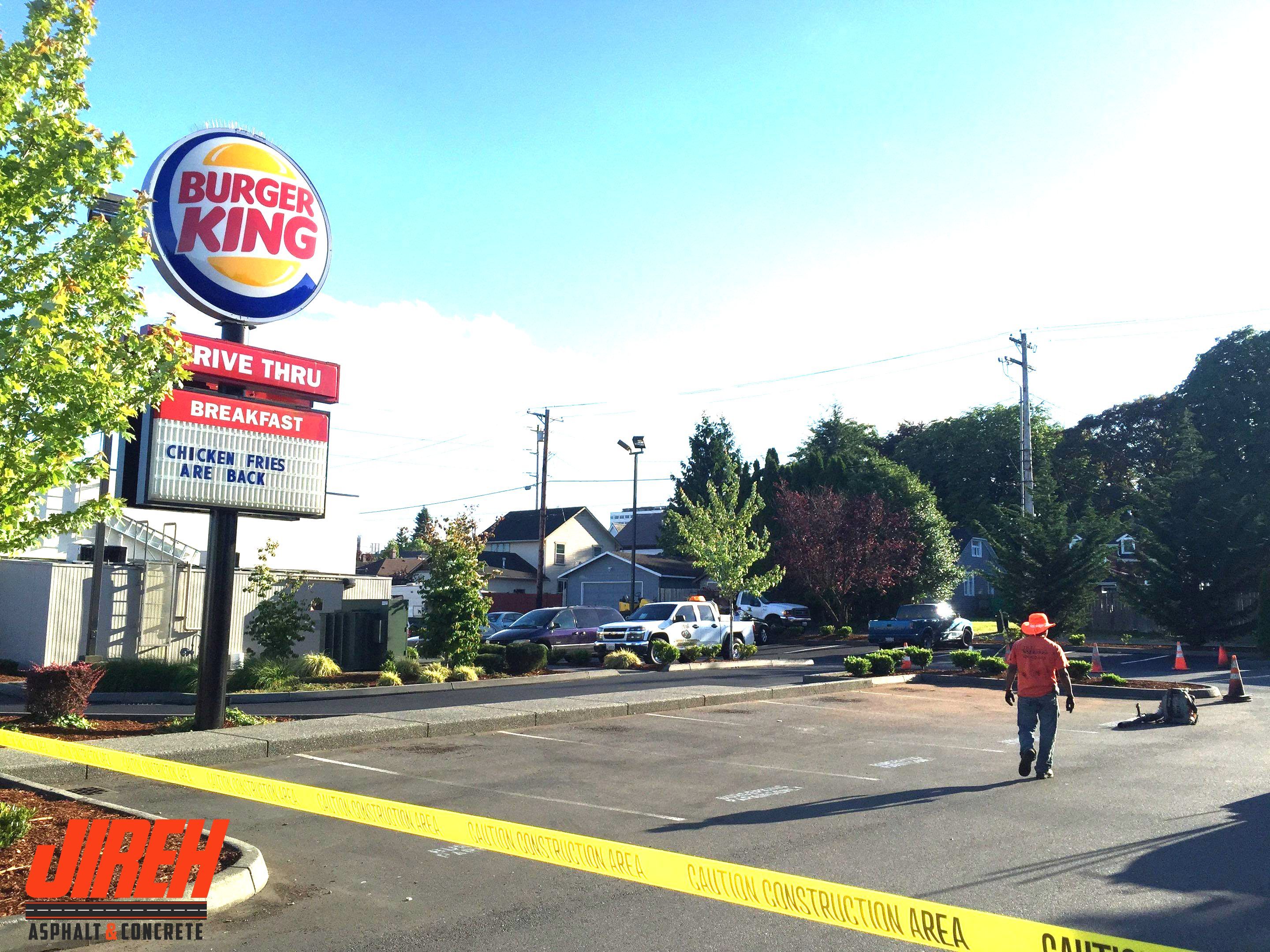 Burger King Everett  by Jireh Asphalt & Concrete Inc 