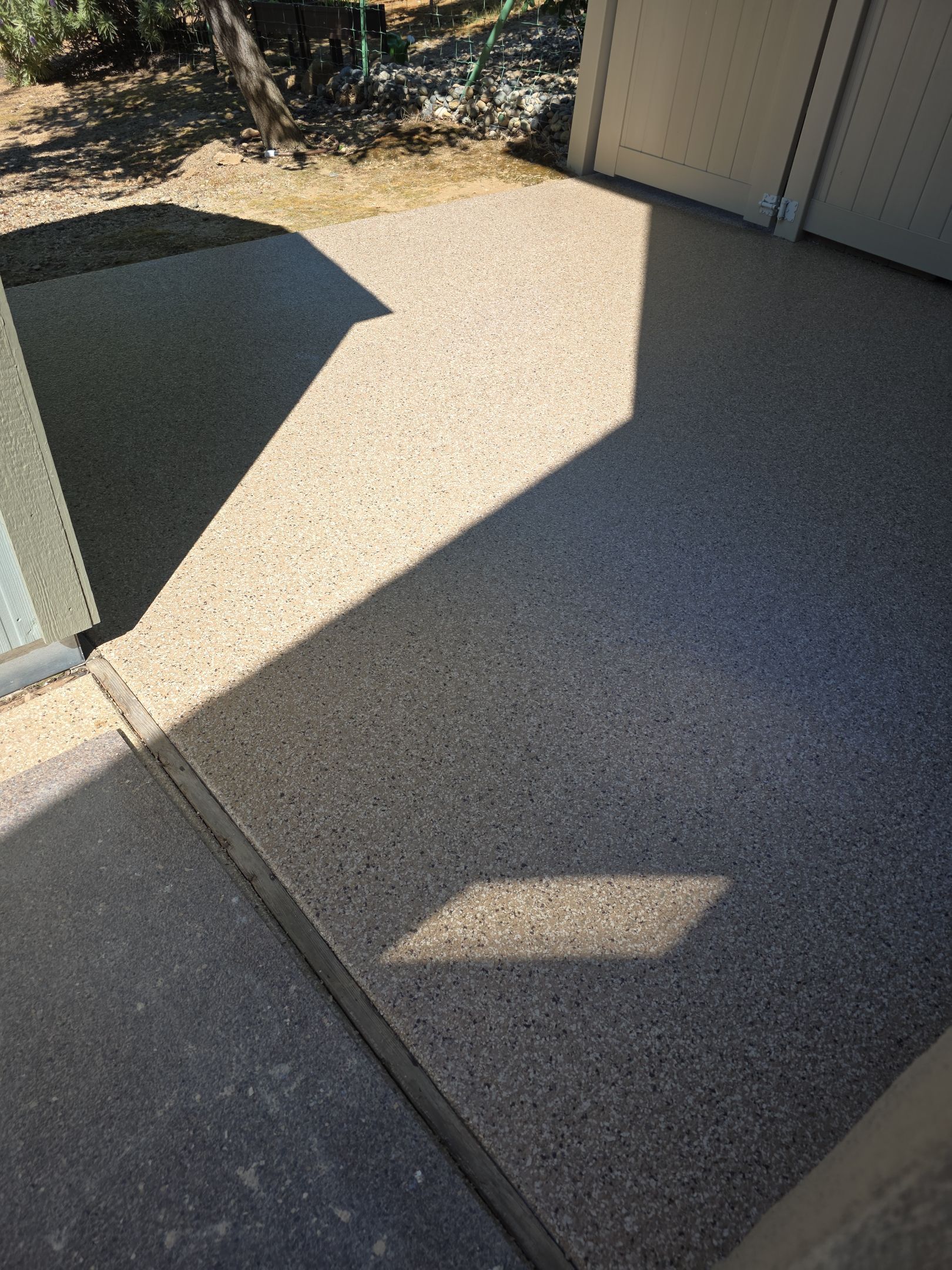 Simiron Safari Chip Concrete Coating and Front Porch Makeover in Atascadero by MGP Coatings