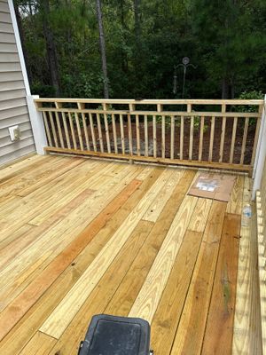 Custom Back Porch in Hampstead, NC