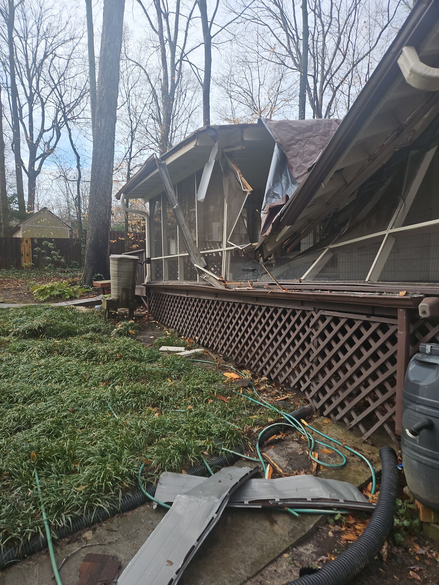 Atlanta, GA Wood Deck Rebuild After Tree Damage by Nelson Exteriors