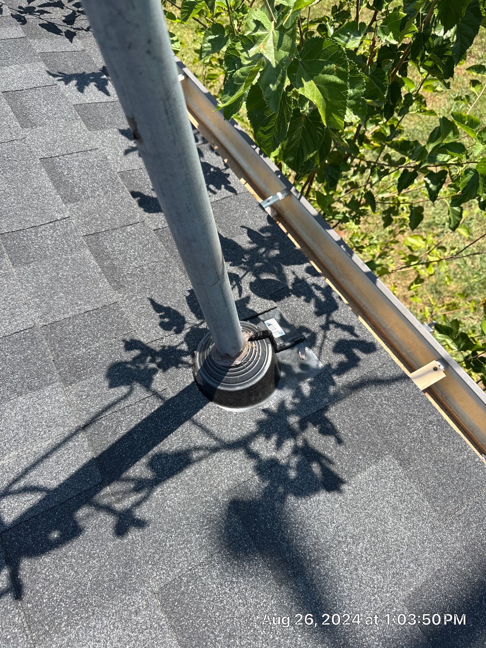 Reroof using IKO Granite Black by Castillo Roofing