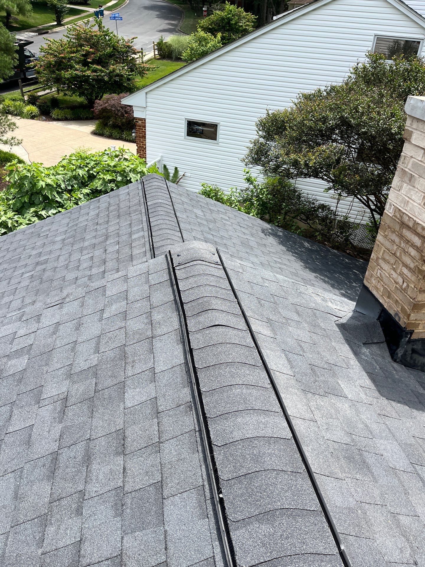 Vienna: Roof Replacement with CertainTeed Landmark Designer Shingles in Moire Black by RM Banning, Inc.