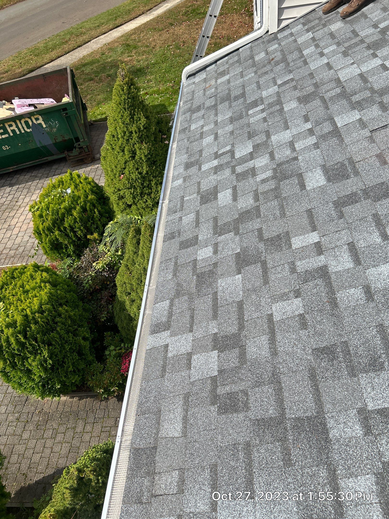 Residential Roofing Installation using Owens Corning TruDefinition Slatestone Gray by A Plus Exterior