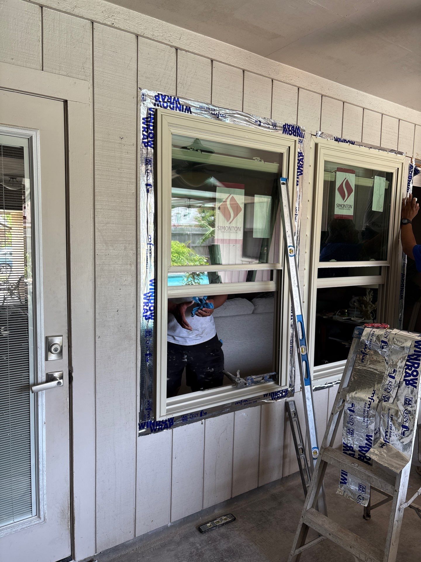 Impact windows brick install by Bayfront Roofing and Construction