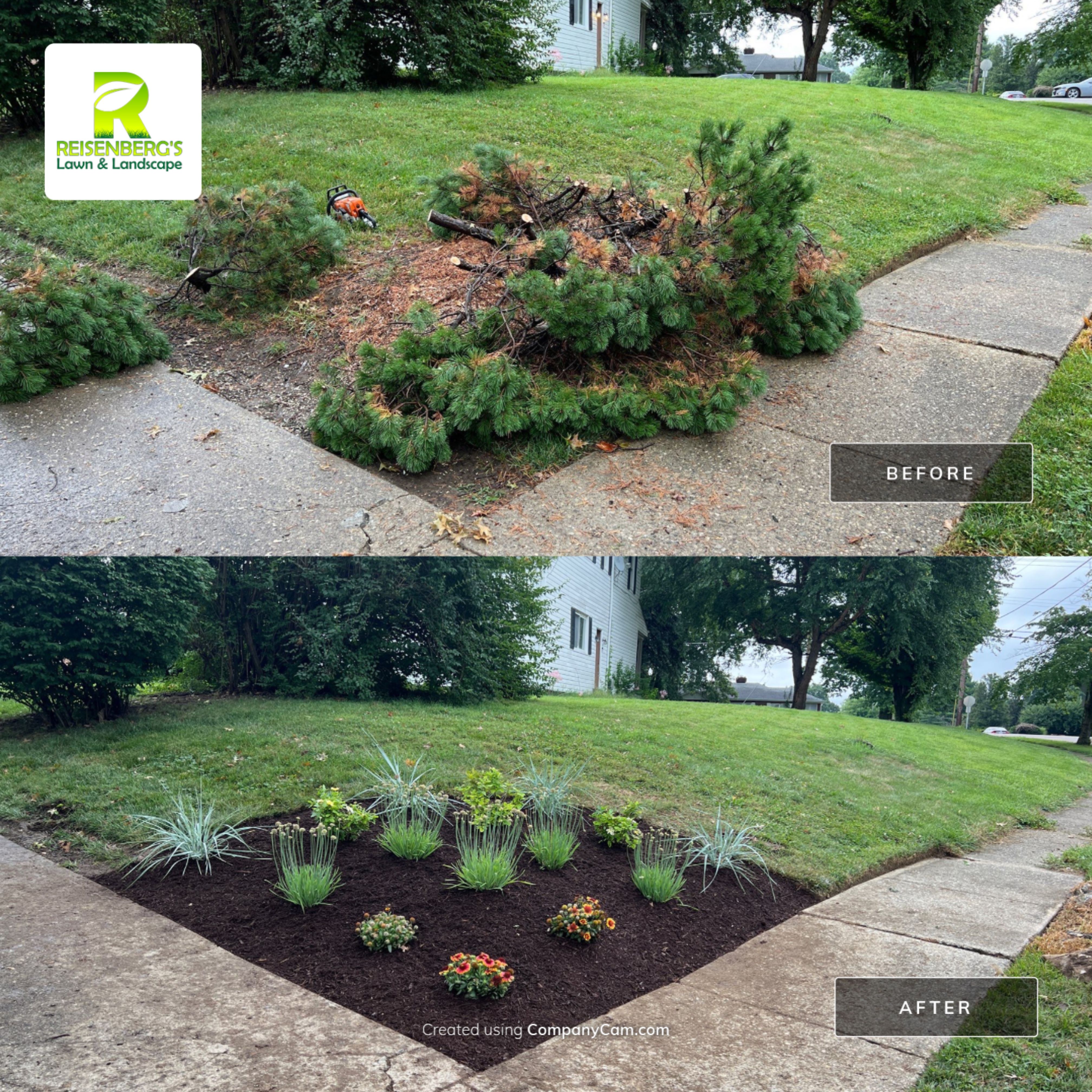 Landscape Tear Out & Install by Reisenberg’s Lawn & Landscape, LLC