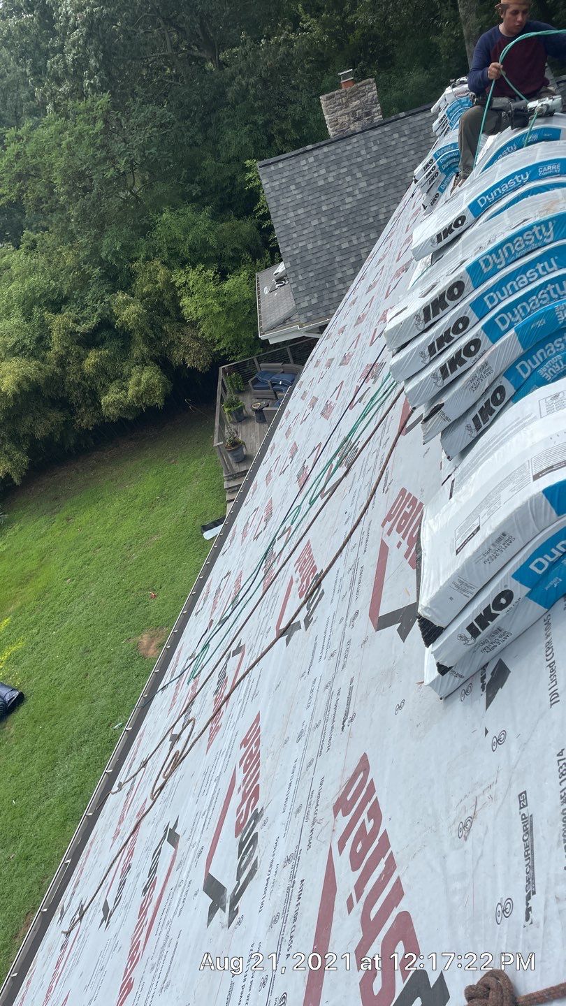 Roof Replacement using IKO Dynasty by American Home Contractors