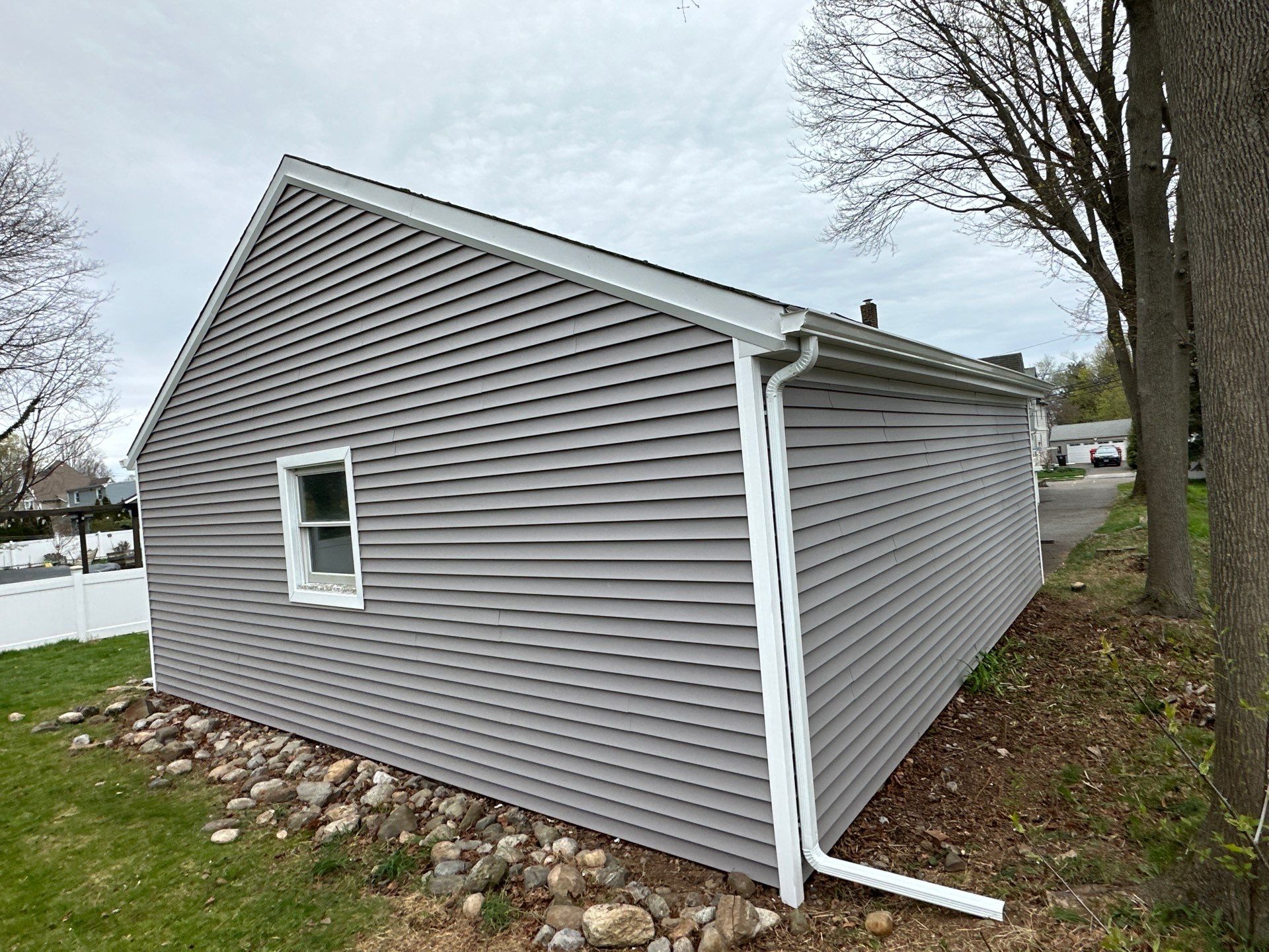Siding Installation using Certainteed Monogram Granite Gray by A Plus Exterior