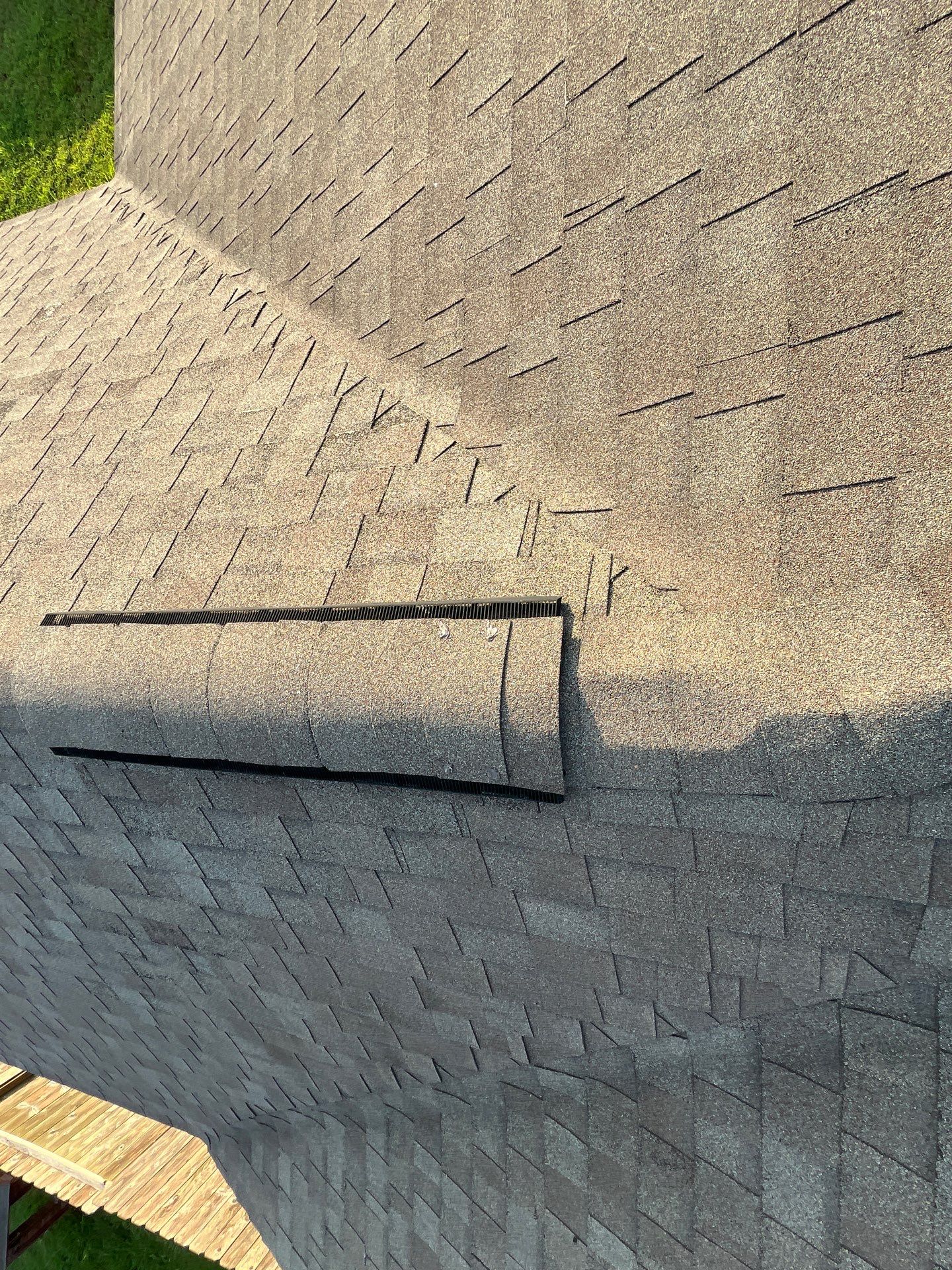 Hail Damage using Owen's Corning Duration (Lifetime) Shingles by Roof Repair Company