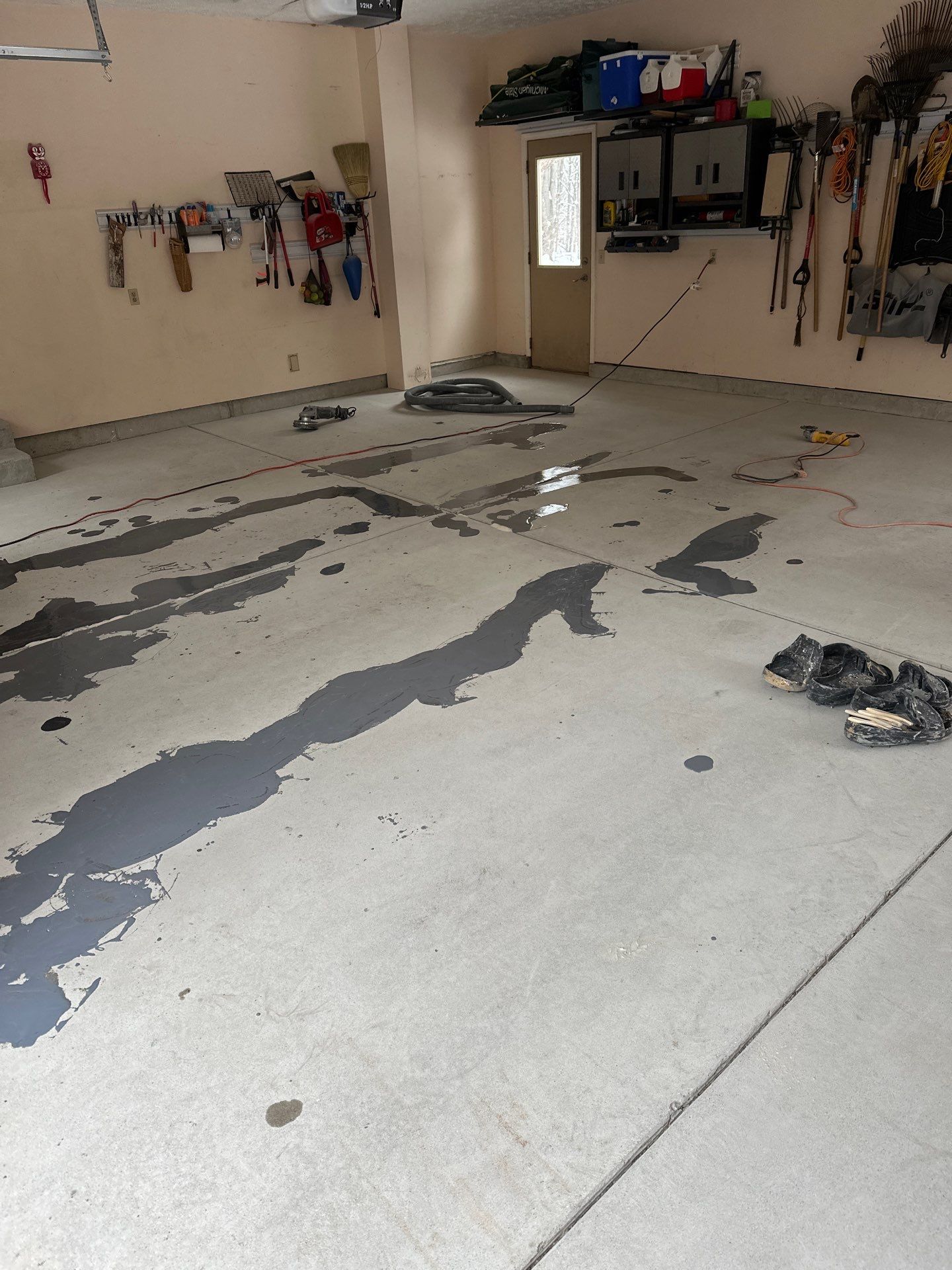 Project in DeWitt, Michigan by Freedom Concrete Coatings. 