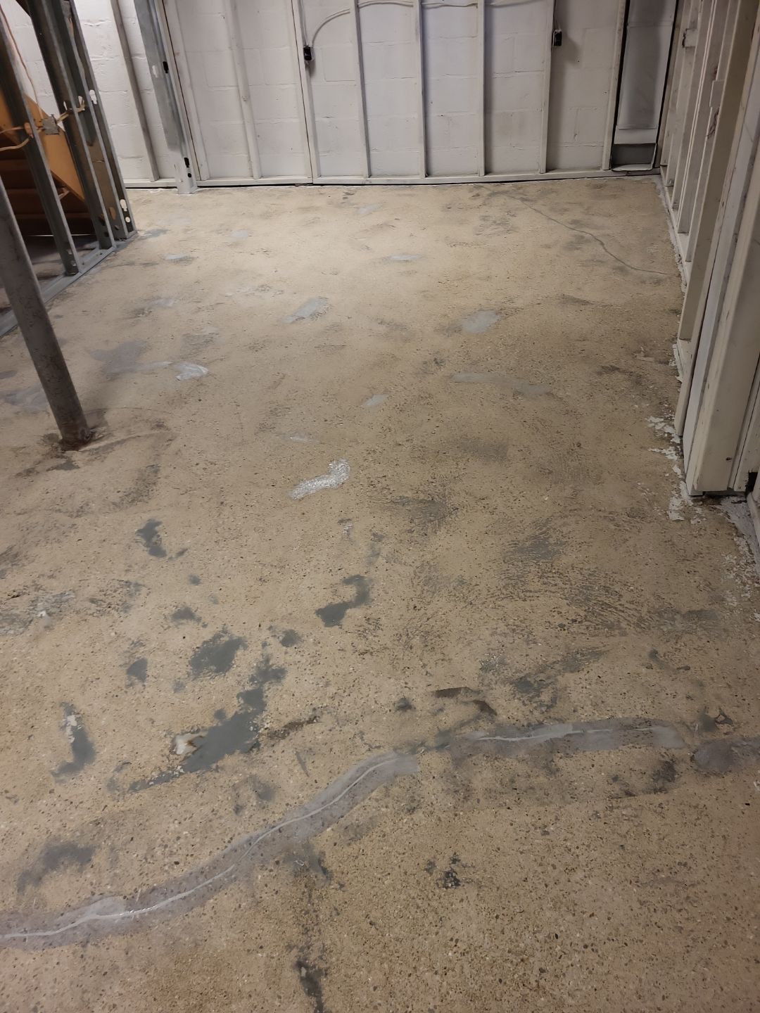 Basement Concrete Floor Coating with Penntek Flake System by Spectrum Painting, LLC