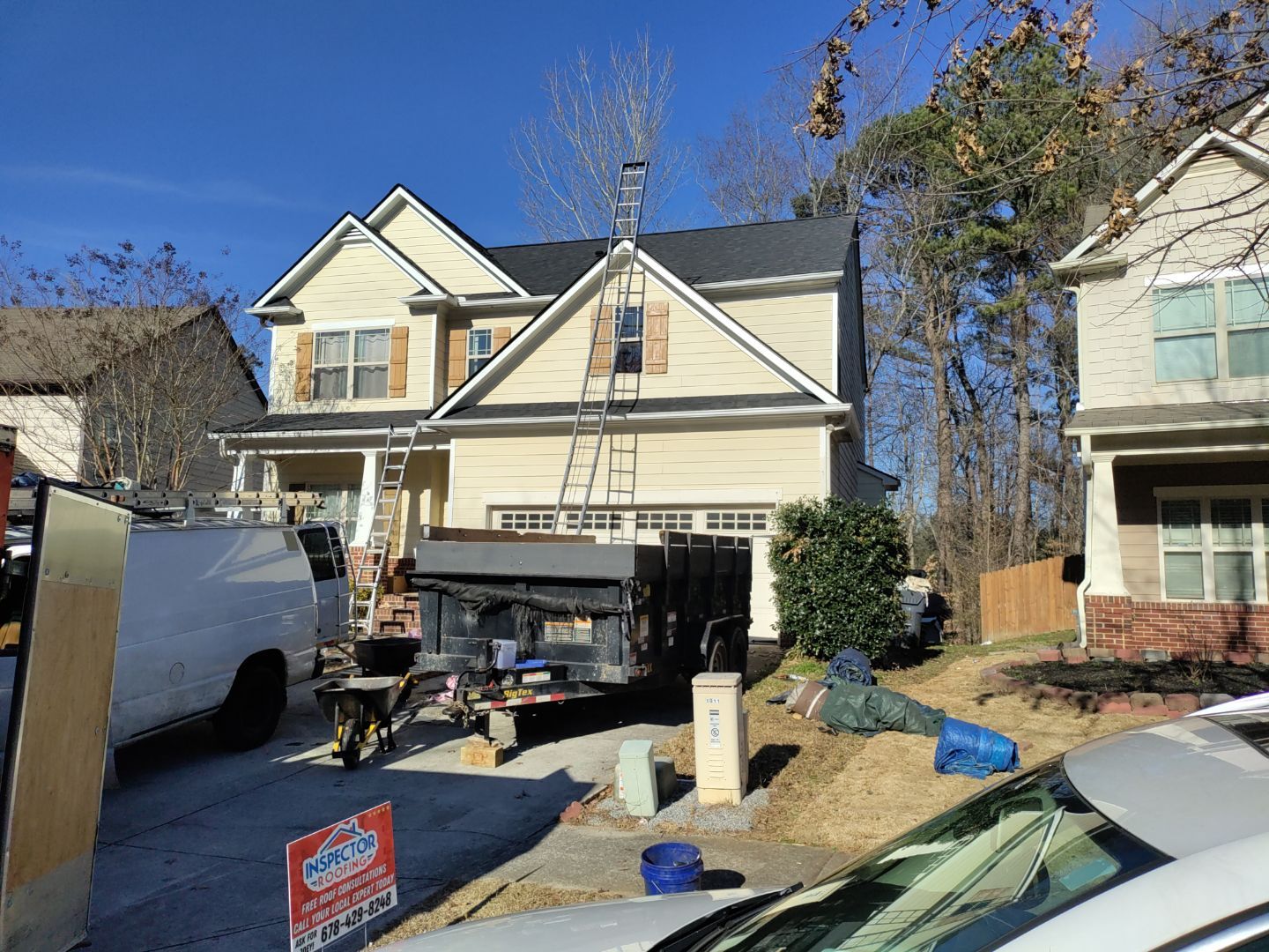 Residential Roofing Installation using Owens Corning by Inspector Roofing and Restoration