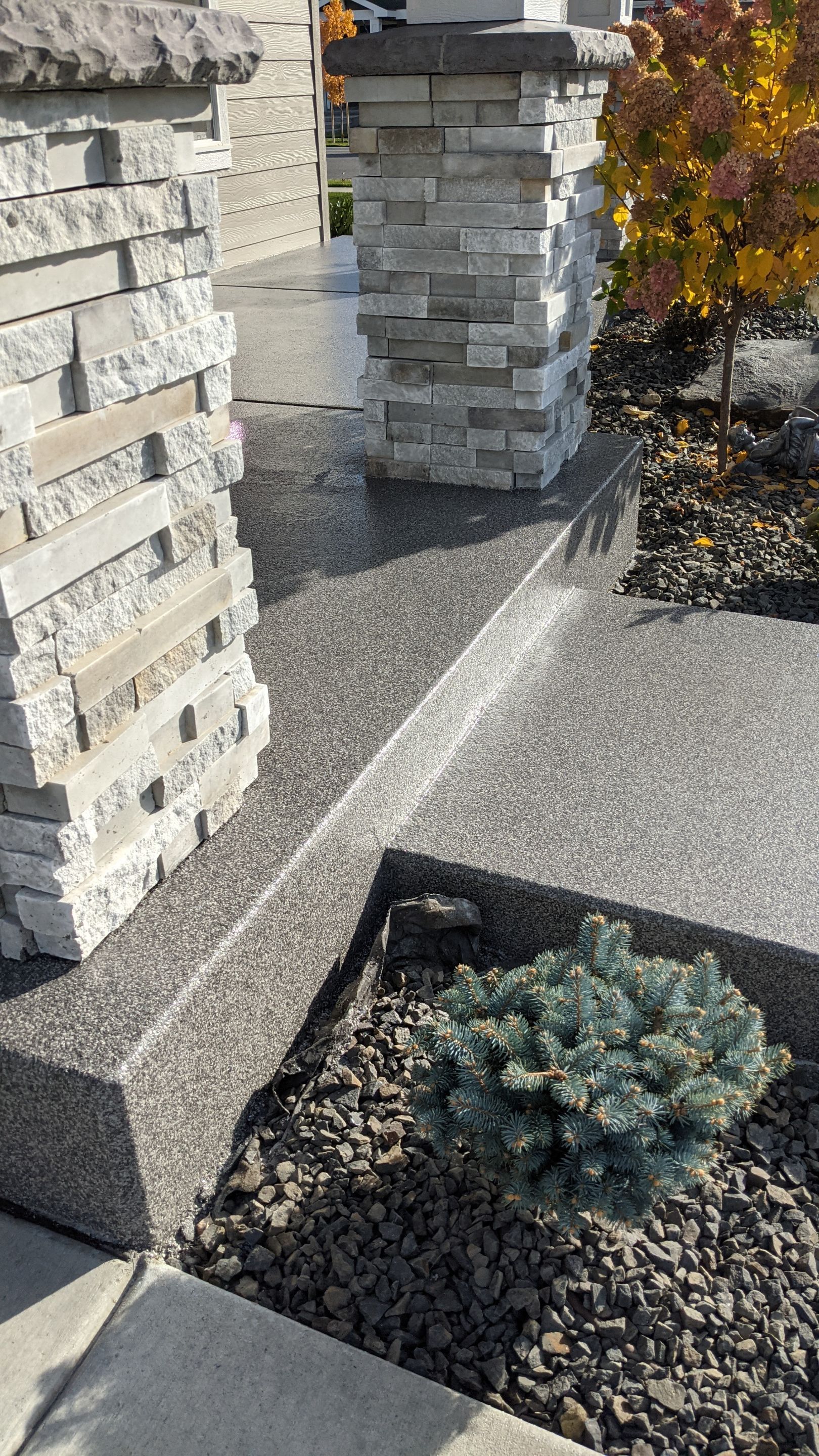 Patio and Walkway using Croc Custom Color 1/8" Chip by Croc Coatings, LLC