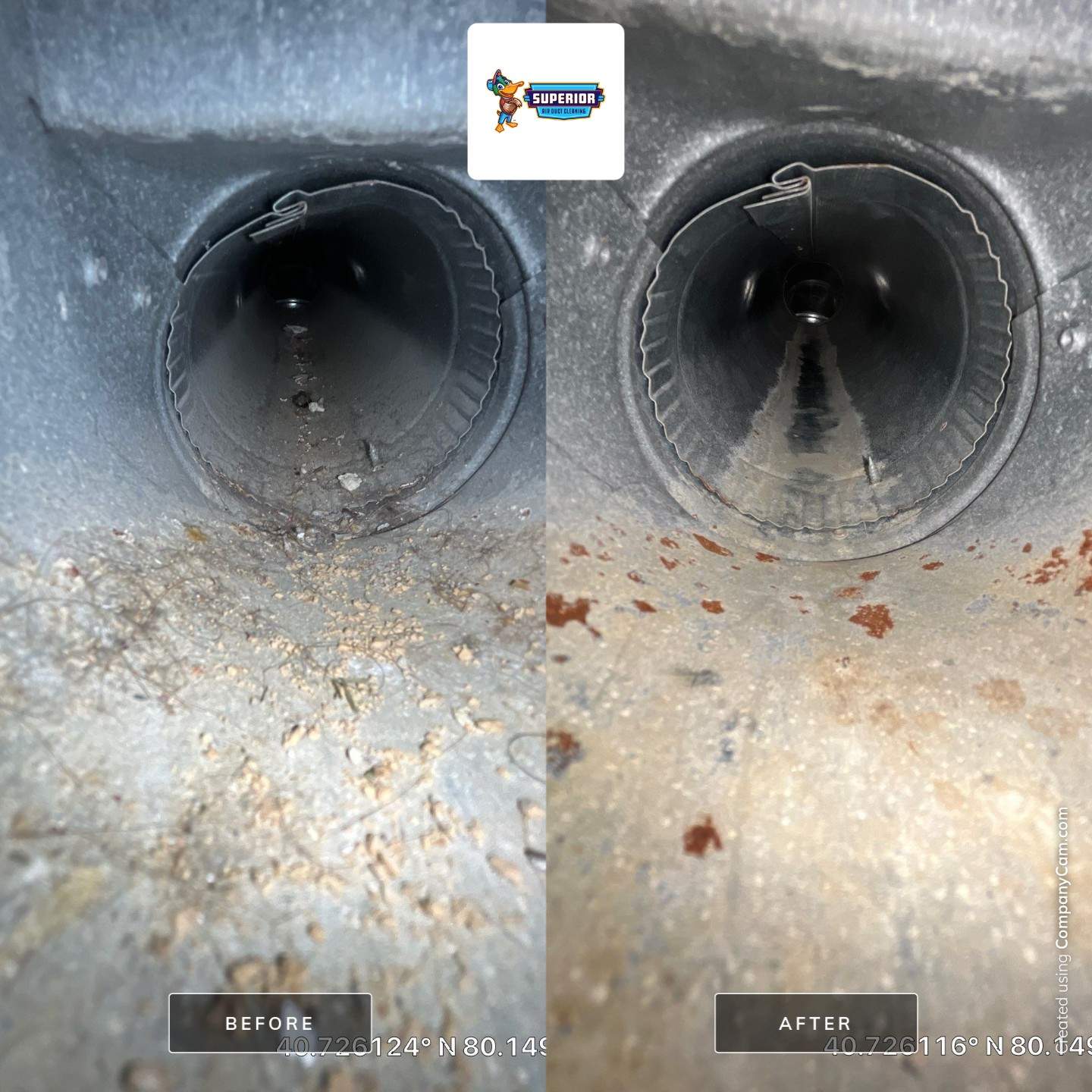 Air Duct Cleaning With a Vacuum Truck in Cranberry Township, PA by Superior Air Duct Cleaning