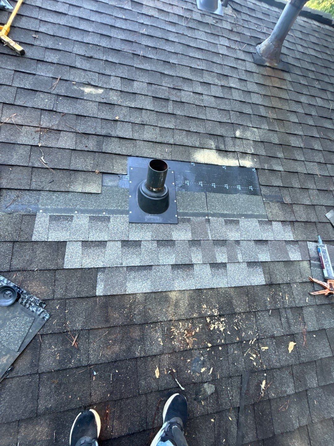Roof repair and ceiling repair by Deerfield Roofing LLC
