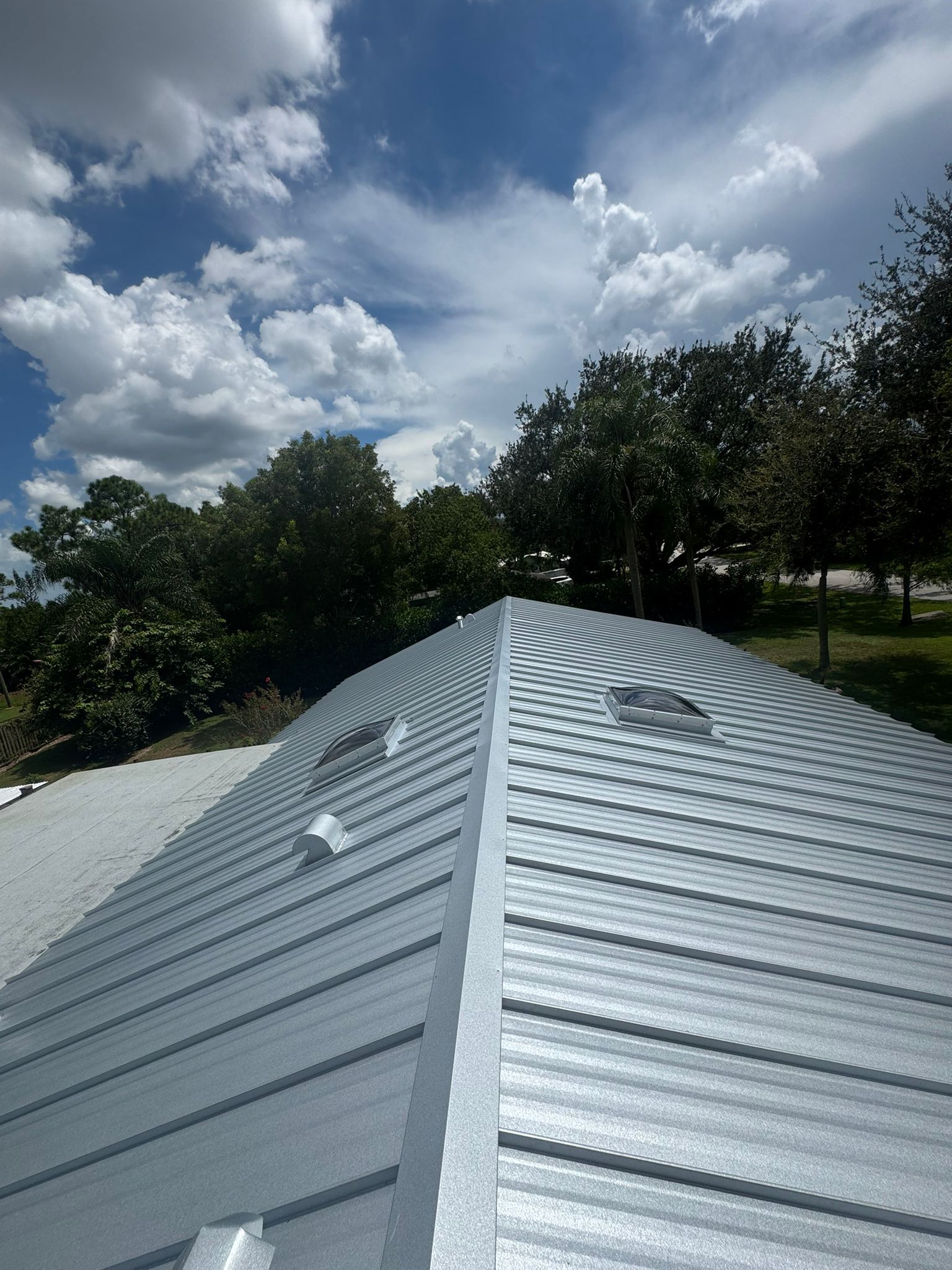 24ga 1.5" Snap-Lock Mill Finish  by Total Roofing System The Metal Roof Experts